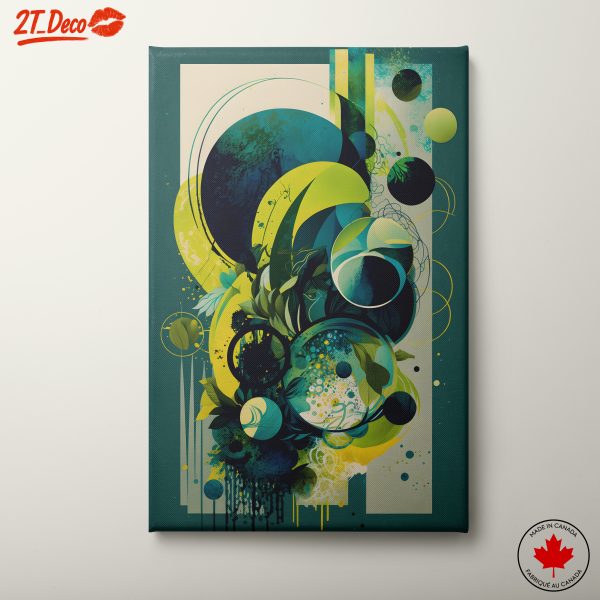 Vibrant Abstract Representation with Circular Patterns