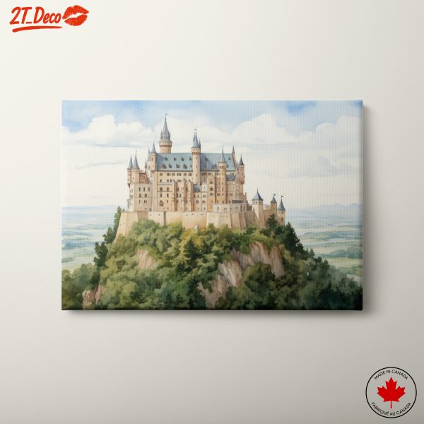 Stunning Adventure Landscape with a Majestic Castle