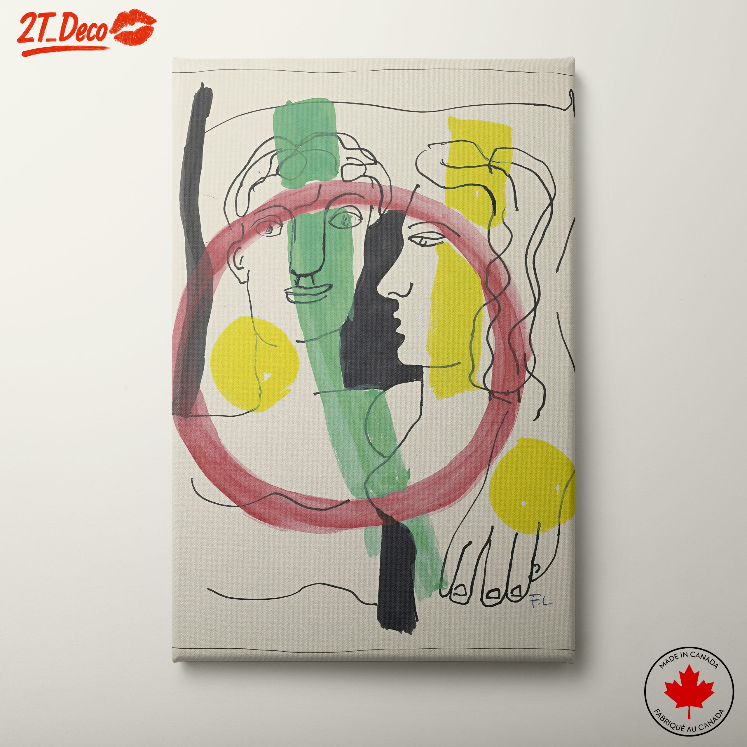 Abstract Contemporary Portrait Artwork 2