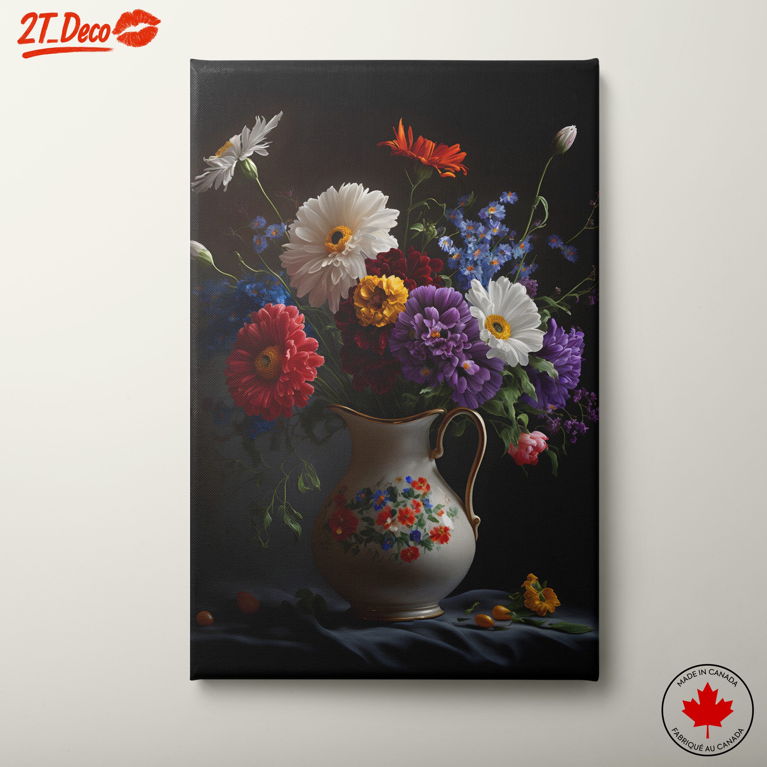Vibrant Floral Arrangement in Classic Vase