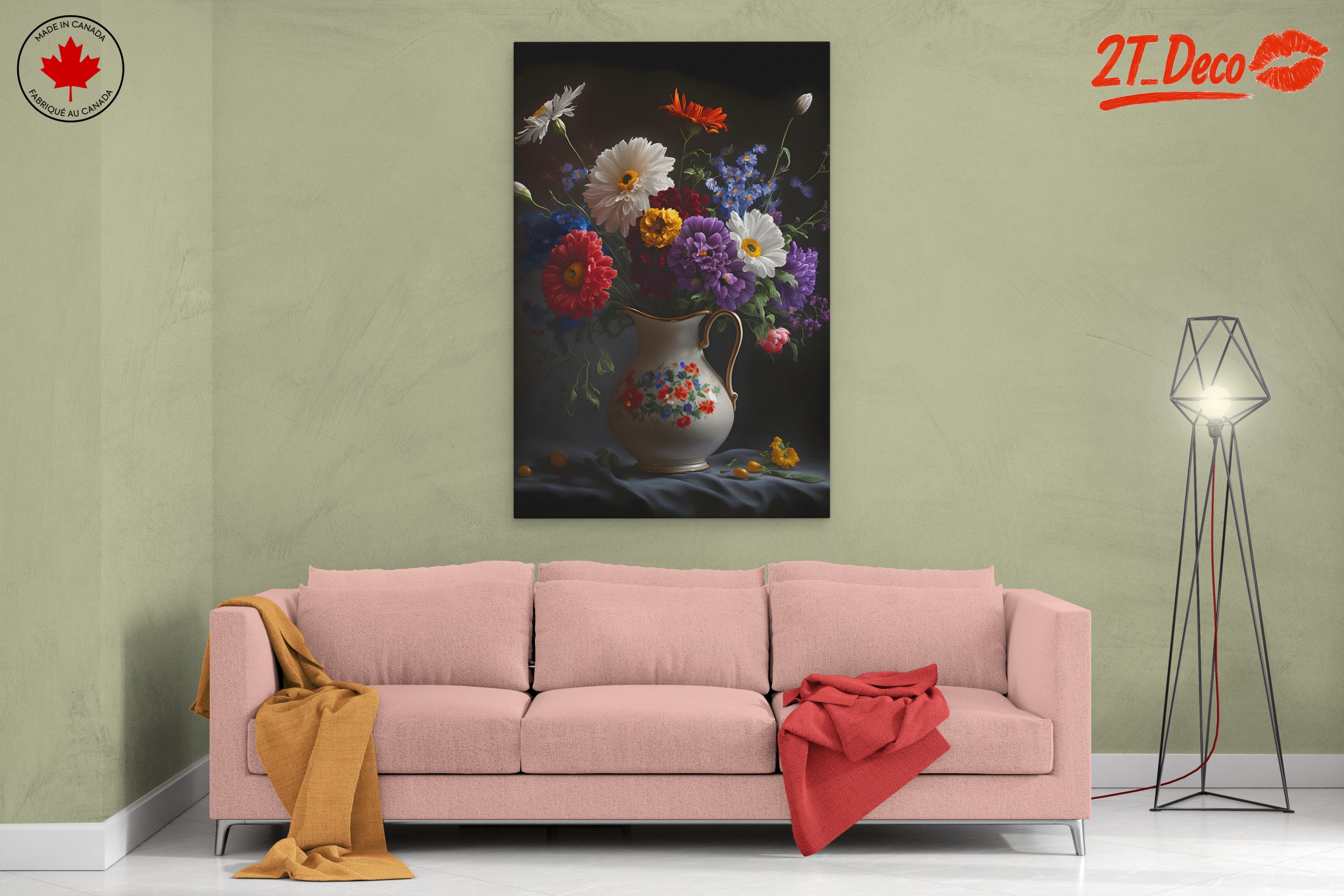 Vibrant Floral Arrangement in Classic Vase - Image 2