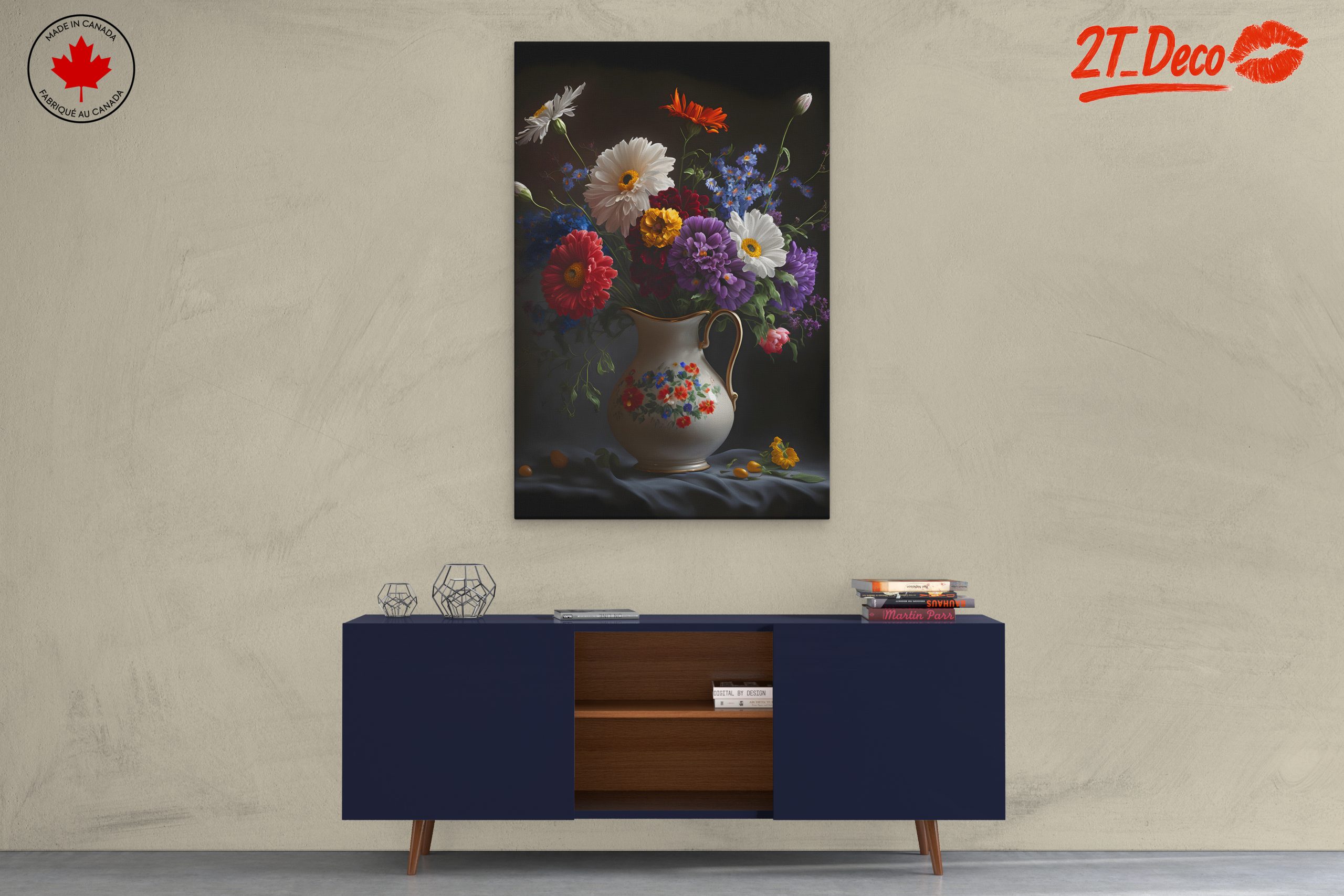 Vibrant Floral Arrangement in Classic Vase - Image 3