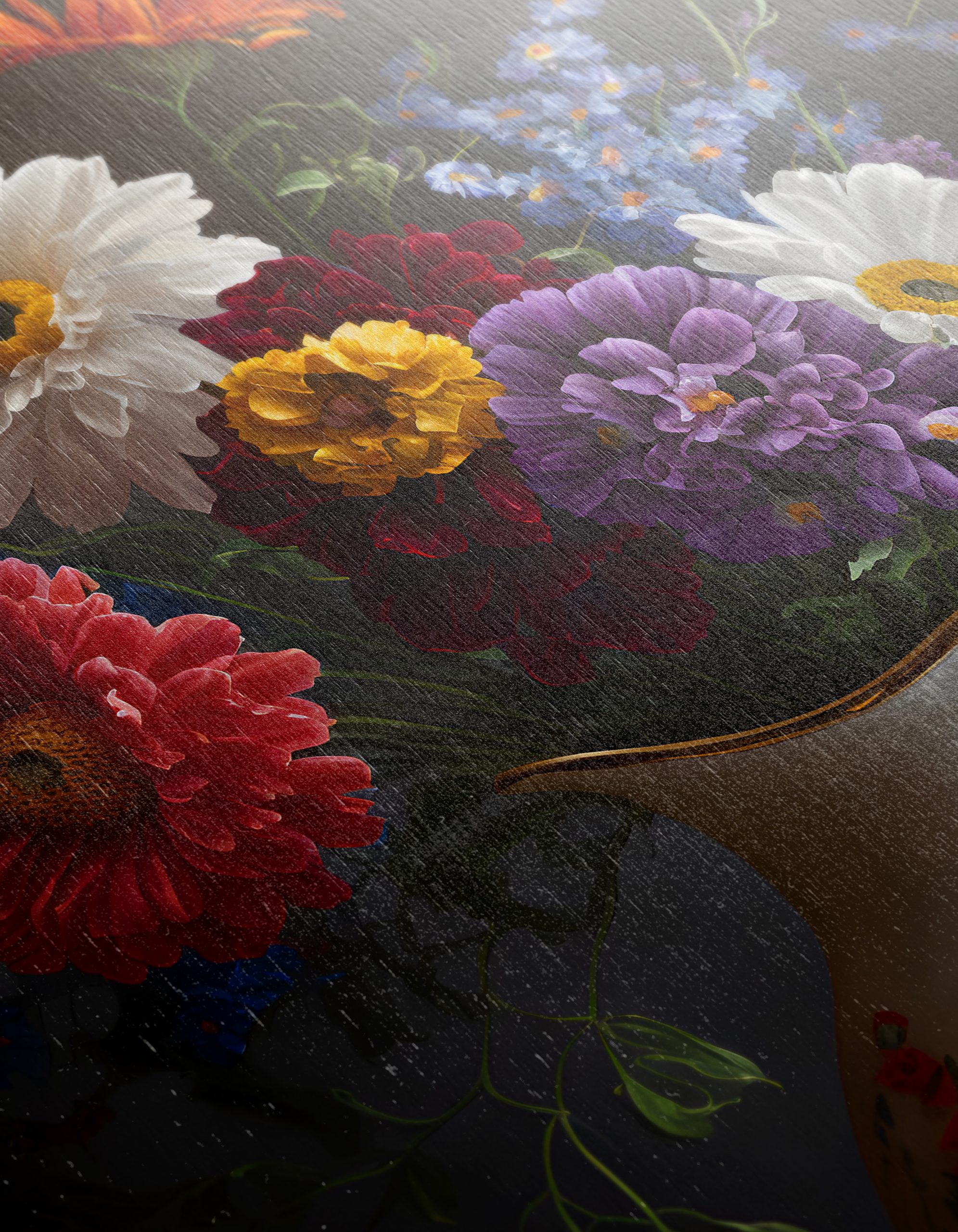Vibrant Floral Arrangement in Classic Vase - Image 12