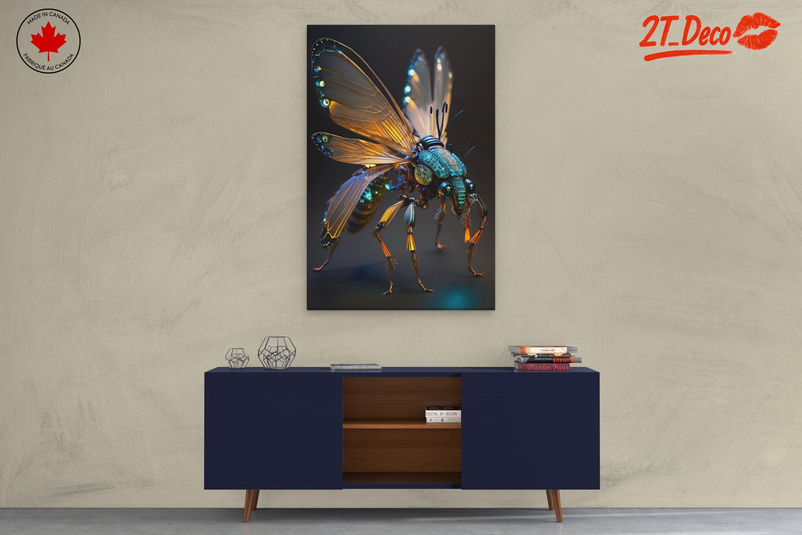 Futuristic Insect Art with Glowing Features - Image 3
