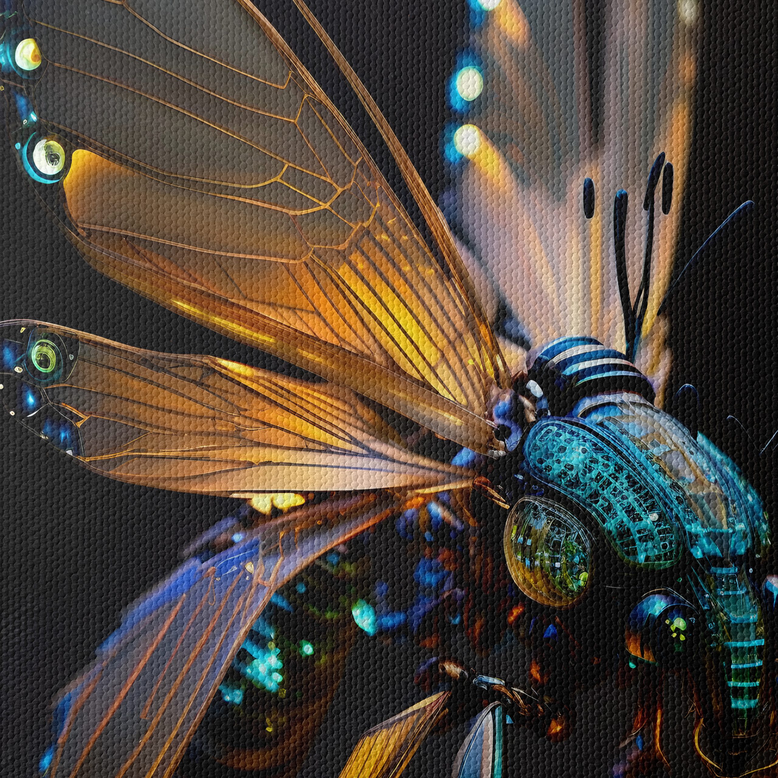 Futuristic Insect Art with Glowing Features - Image 4