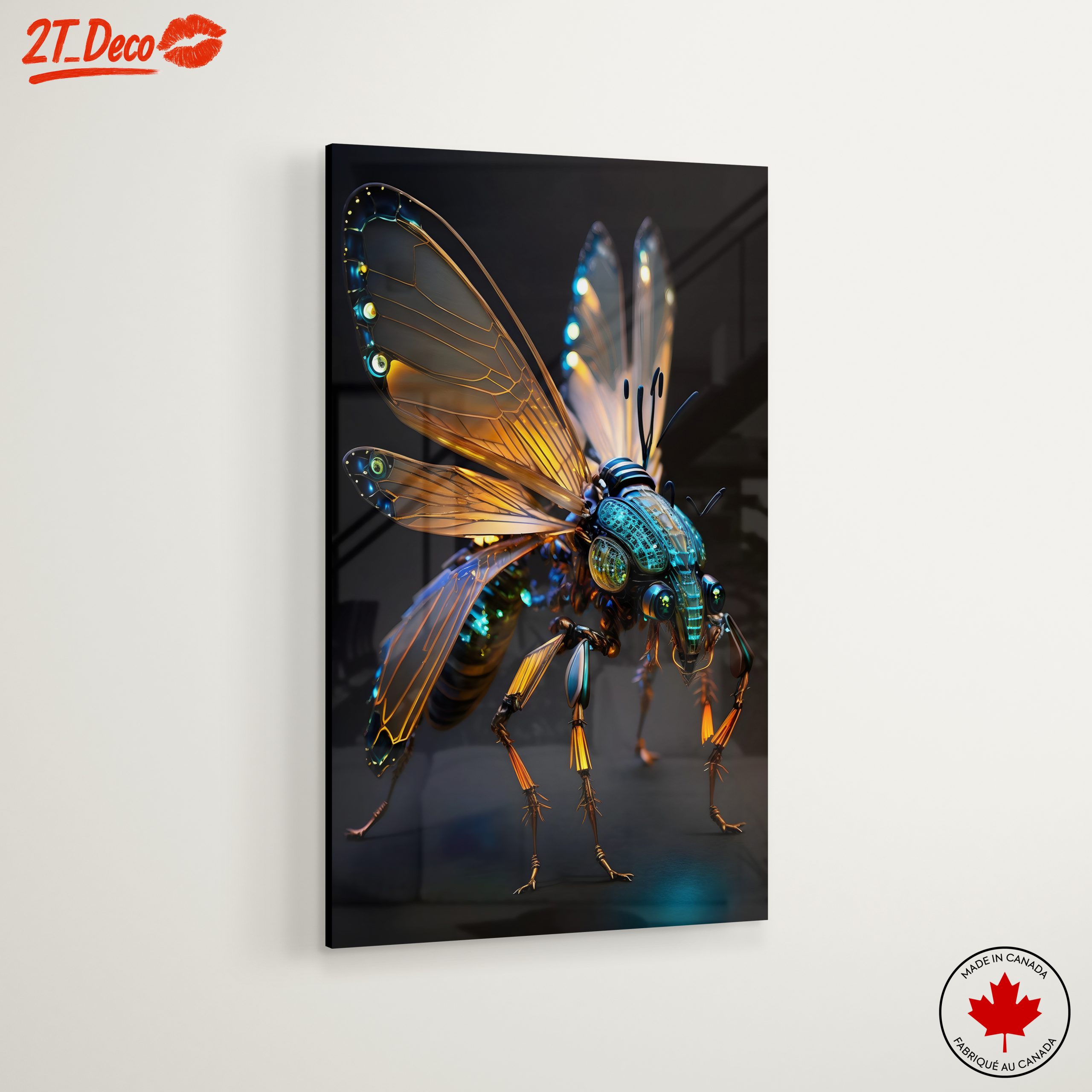 Futuristic Insect Art with Glowing Features - Image 6