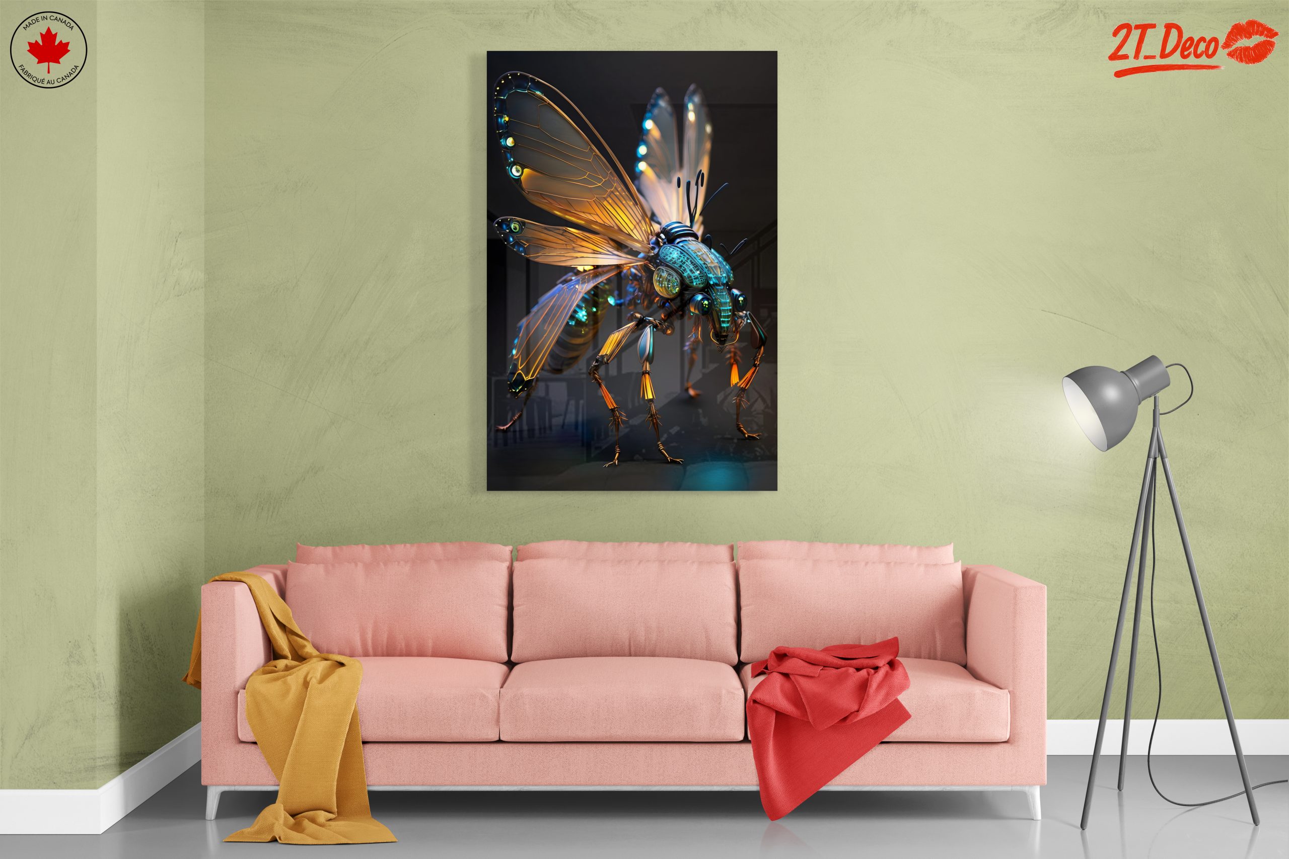 Futuristic Insect Art with Glowing Features - Image 7