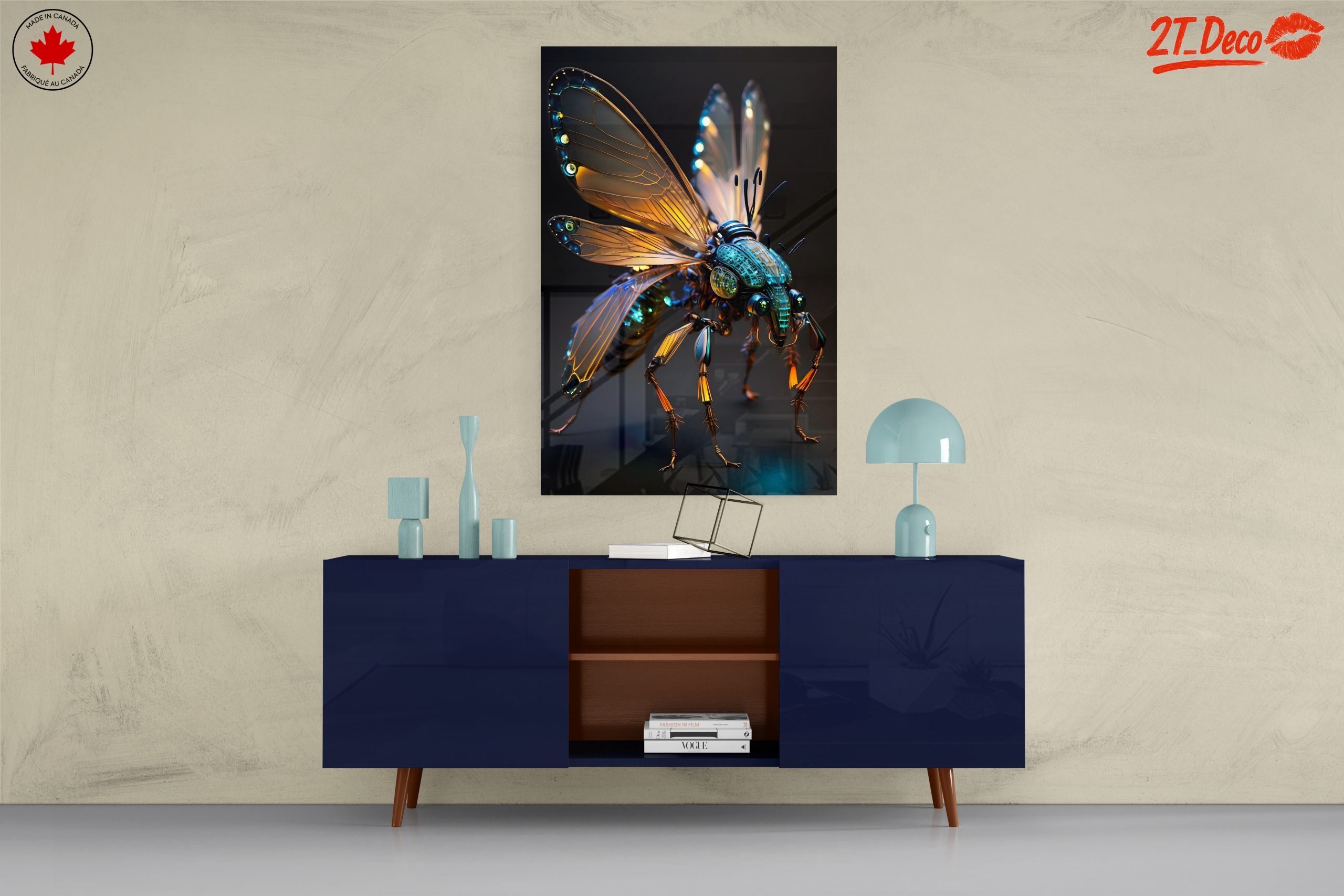Futuristic Insect Art with Glowing Features - Image 8