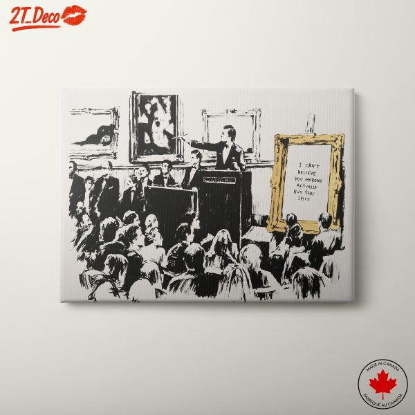 Contemporary Satirical Artwork of an Art Auction