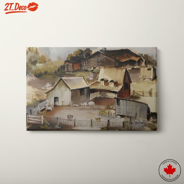Charming Farm Scene with Animals