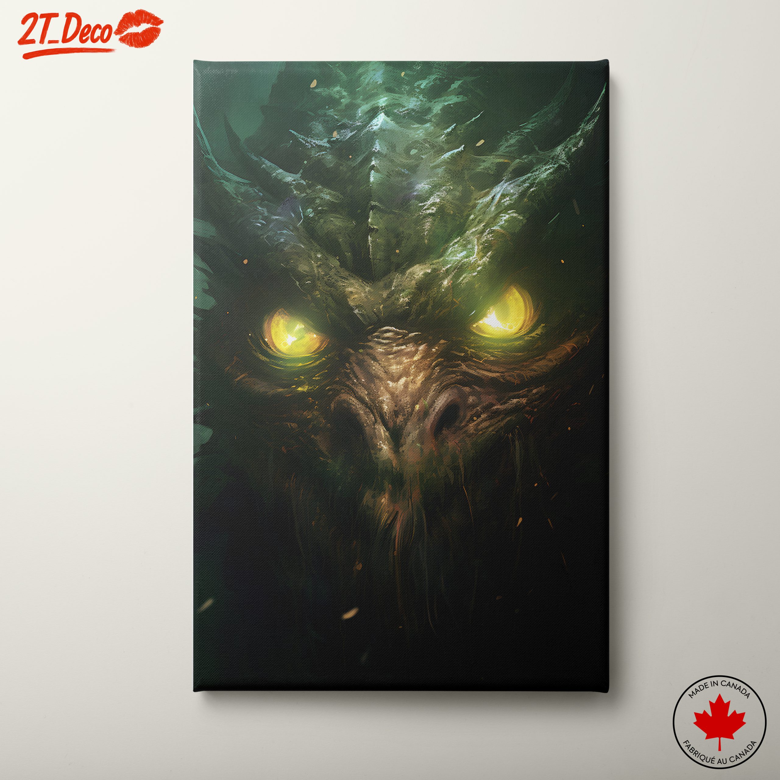Majestic Fantasy Creature with Glowing Eyes