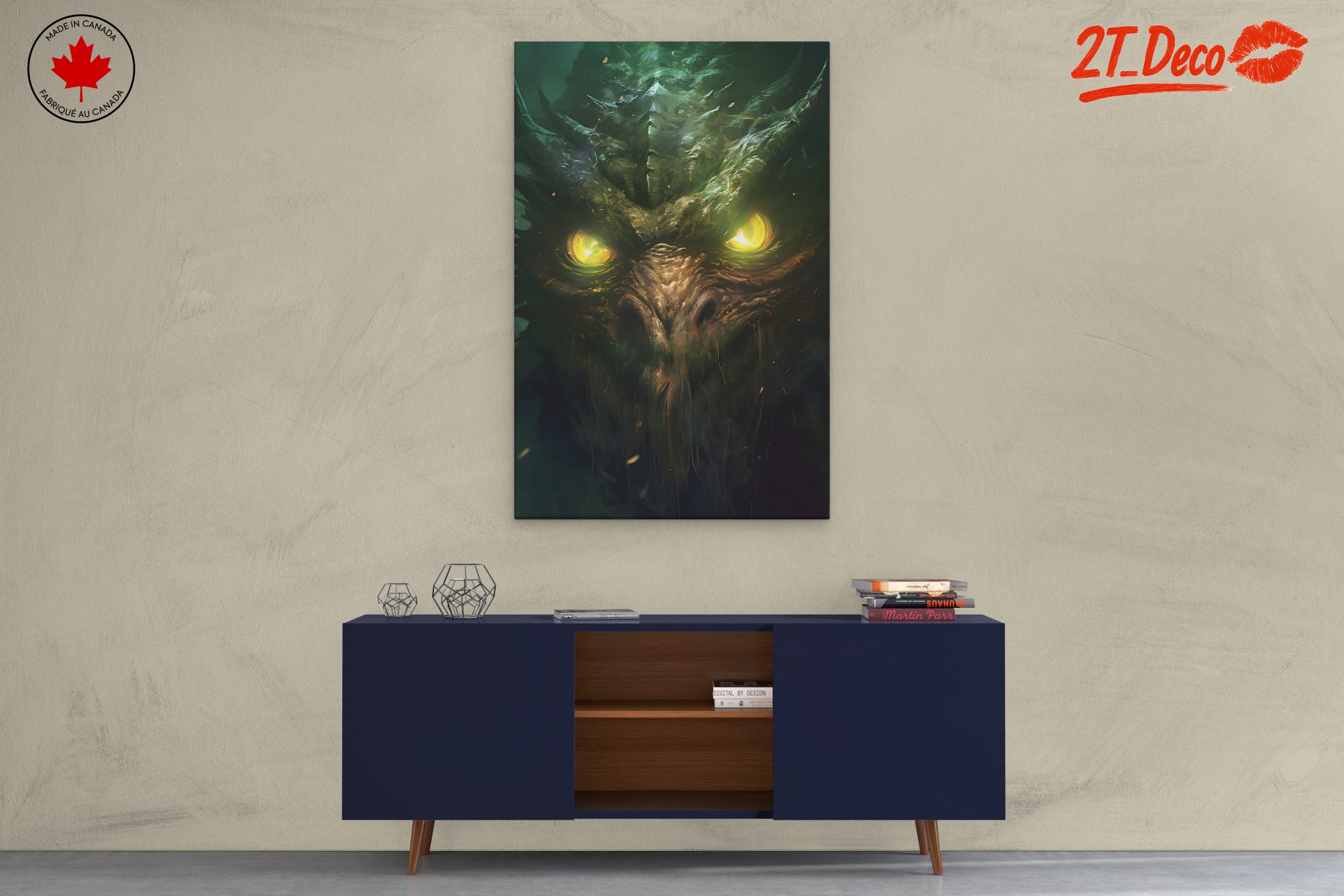 Majestic Fantasy Creature with Glowing Eyes - Image 3