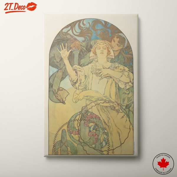 Alphonse Mucha Inspired Vintage Artwork