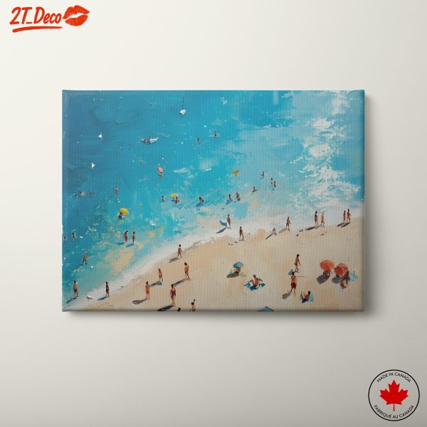 Vibrant Beach Scene with People