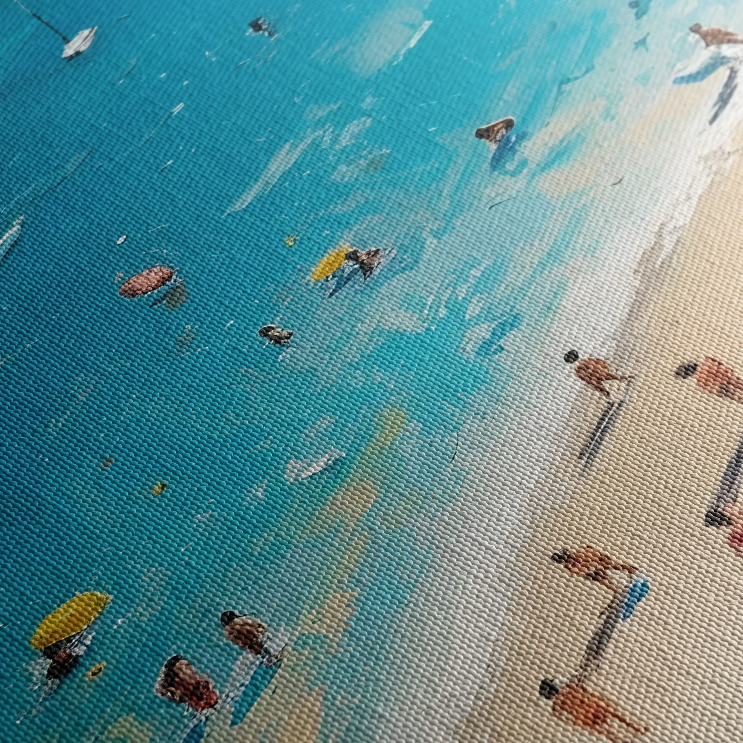 Vibrant Beach Scene with People - Image 5