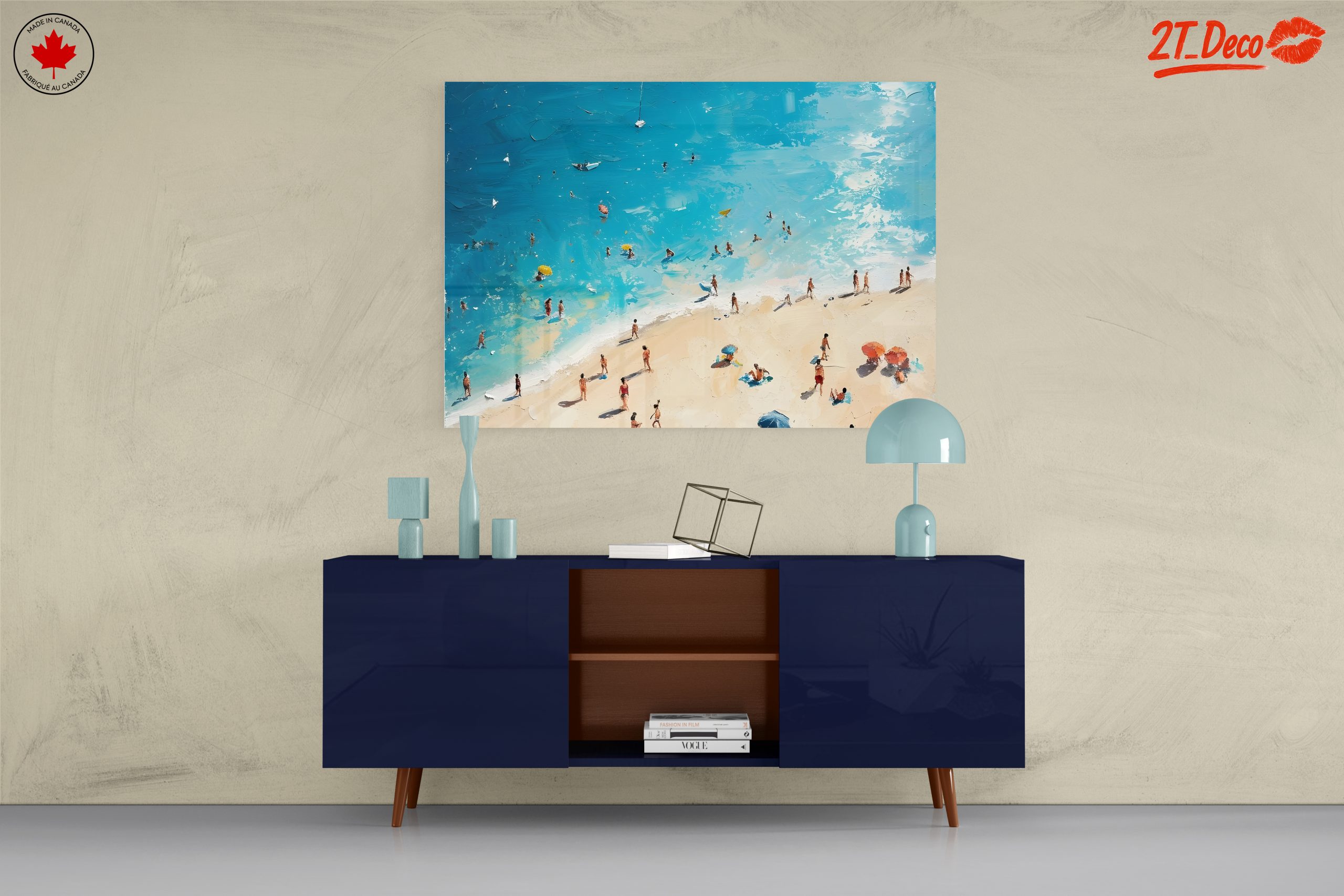 Vibrant Beach Scene with People - Image 8