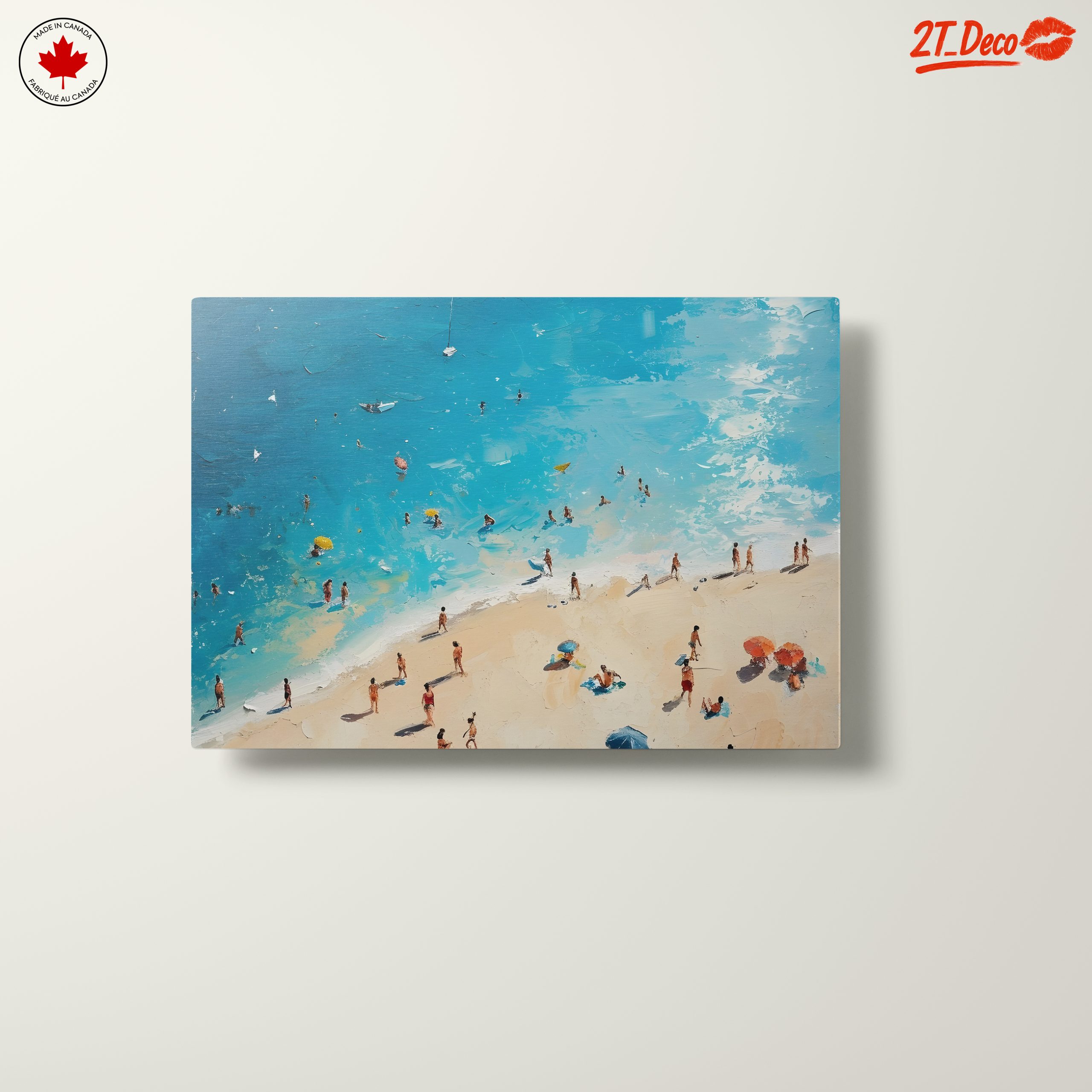Vibrant Beach Scene with People - Image 10