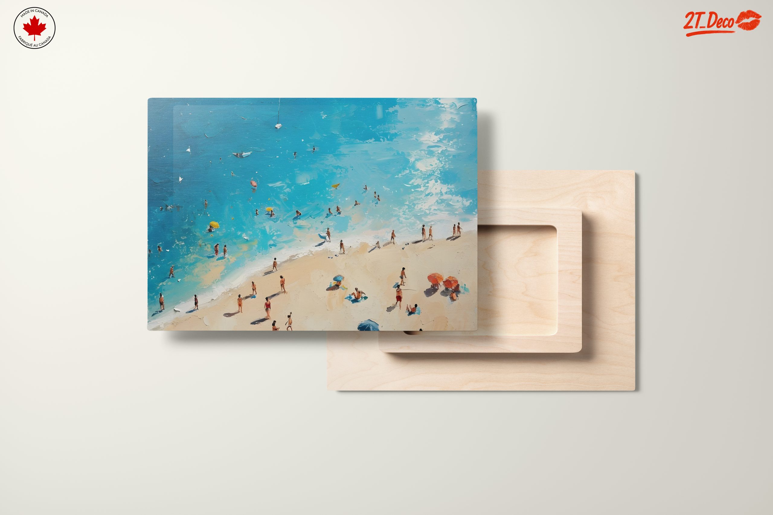 Vibrant Beach Scene with People - Image 11