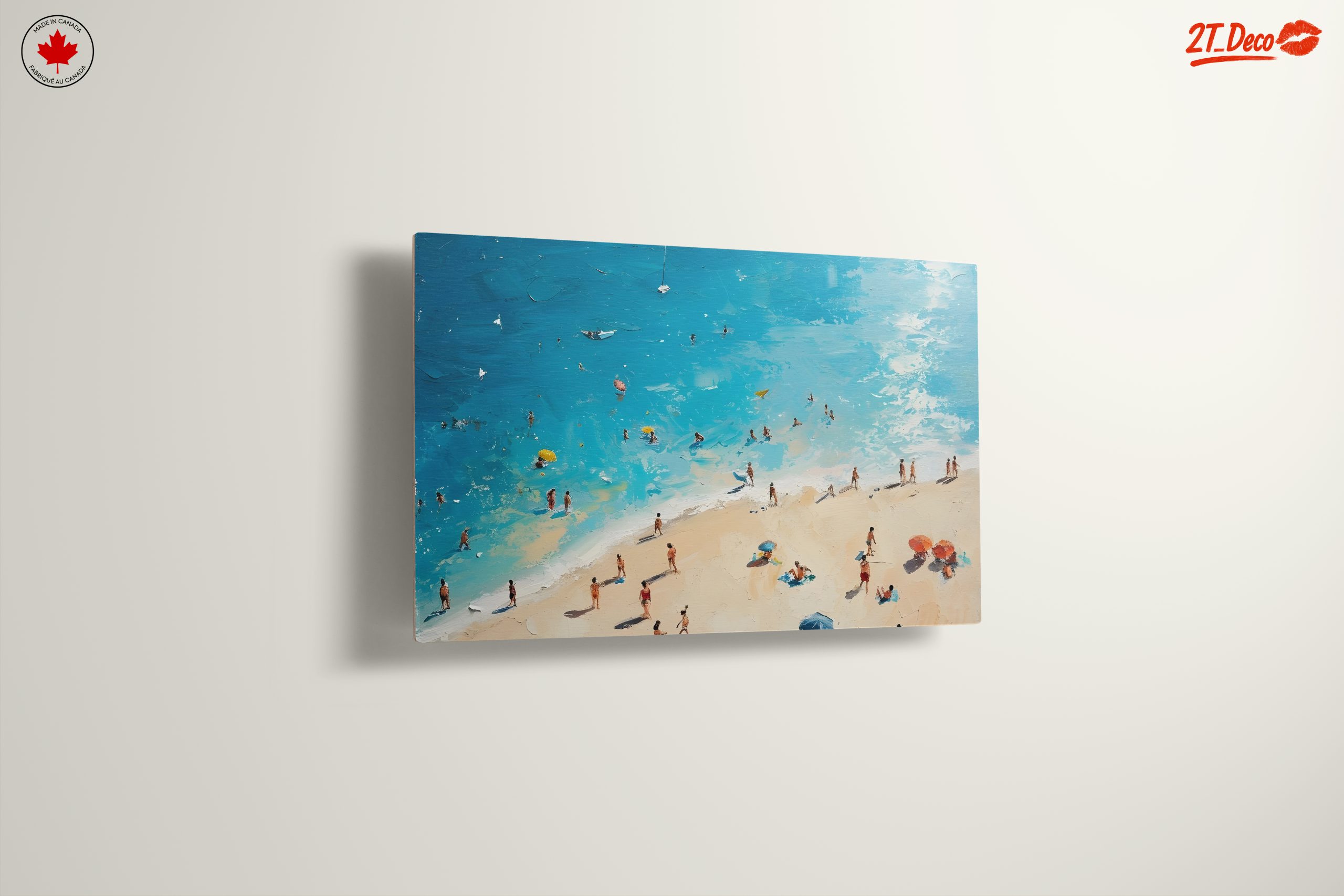 Vibrant Beach Scene with People - Image 13
