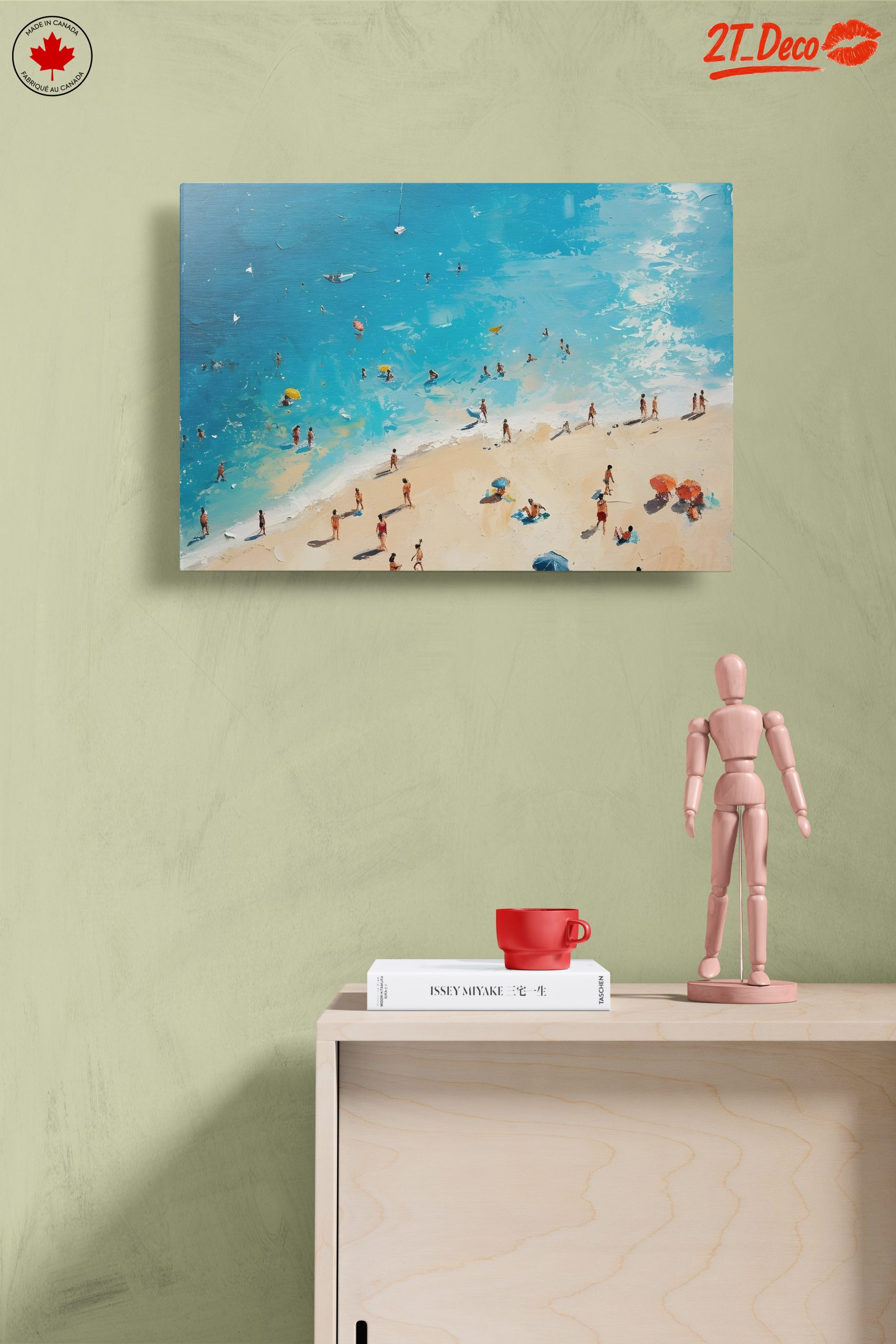Vibrant Beach Scene with People - Image 14