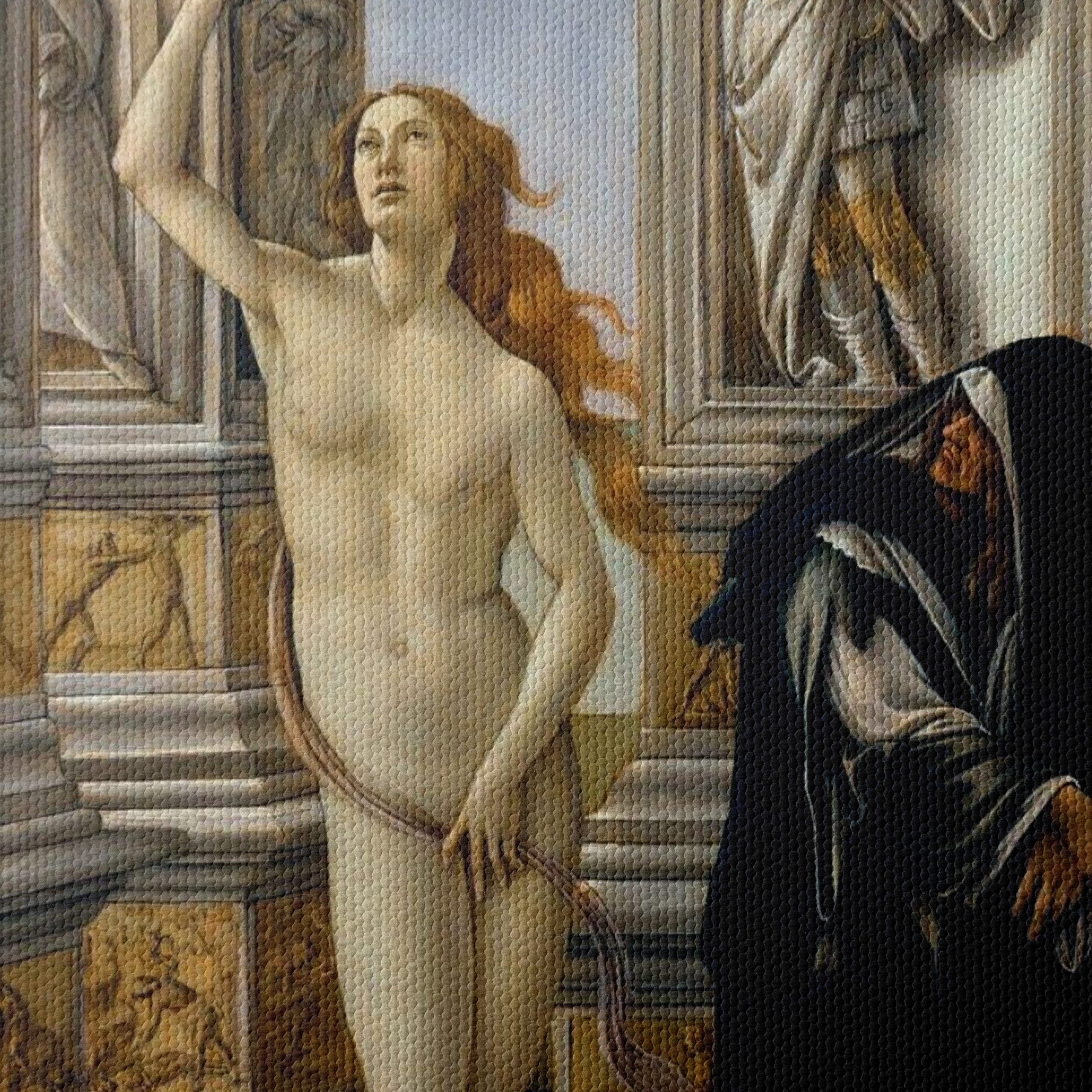Classical Nude and Religious Figures Artwork - Image 4