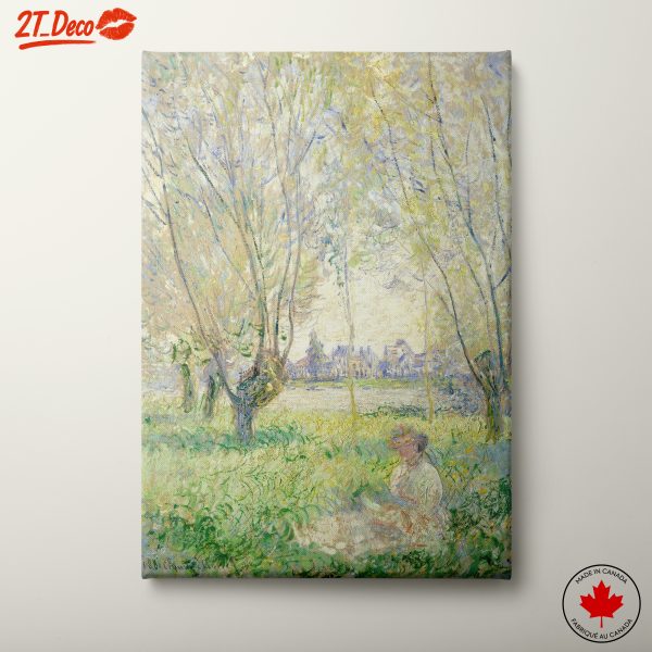 Serene Contemporary Landscape with Figure Sitting