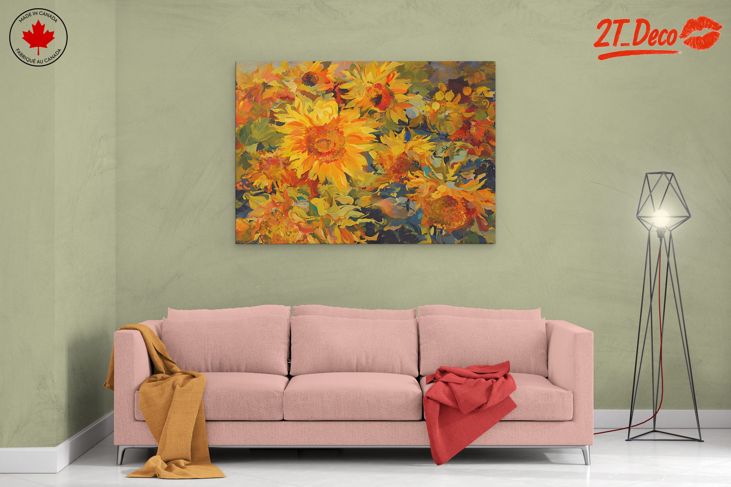 Vibrant Sunflower Artwork for Nature Lovers - Image 2