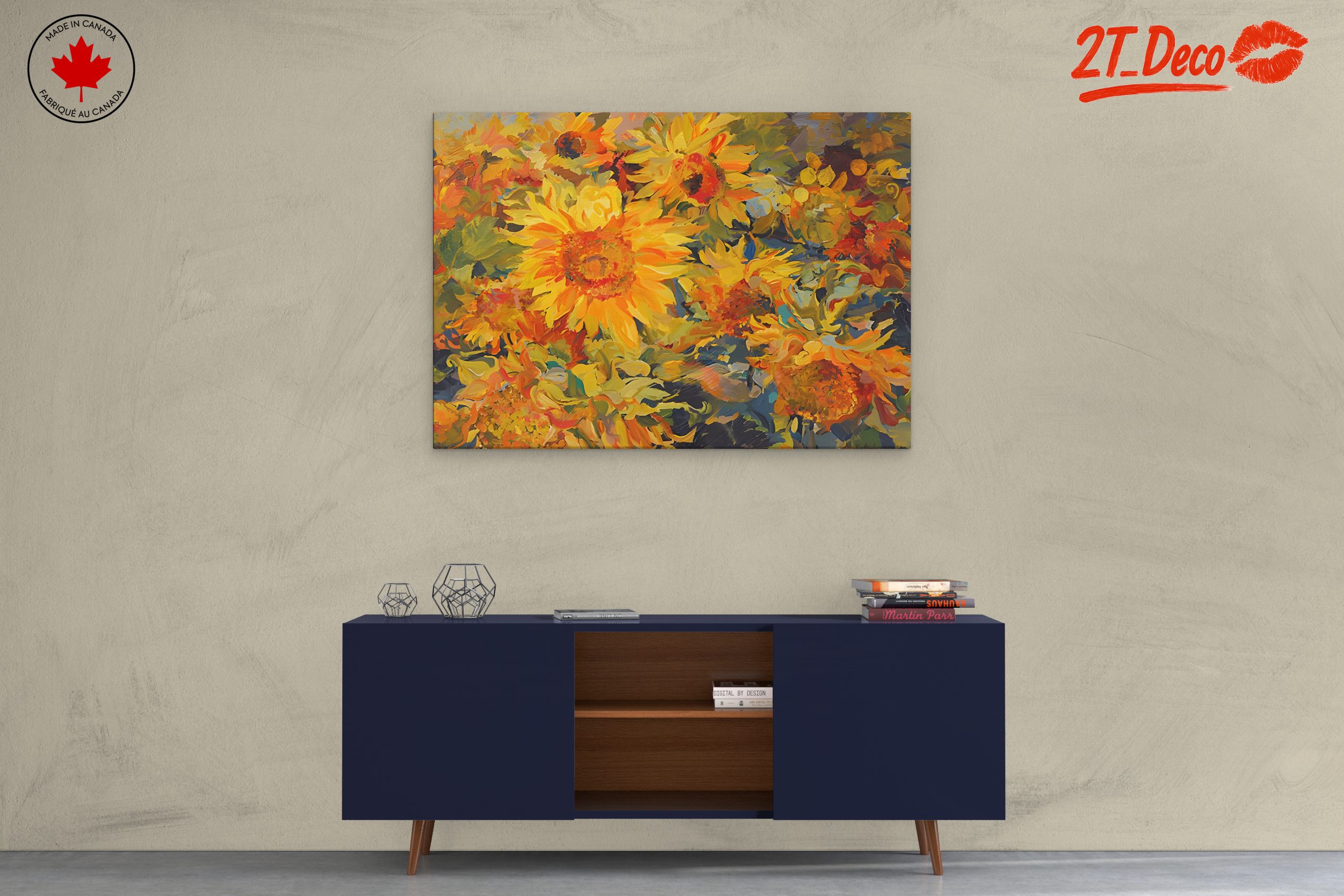 Vibrant Sunflower Artwork for Nature Lovers - Image 3