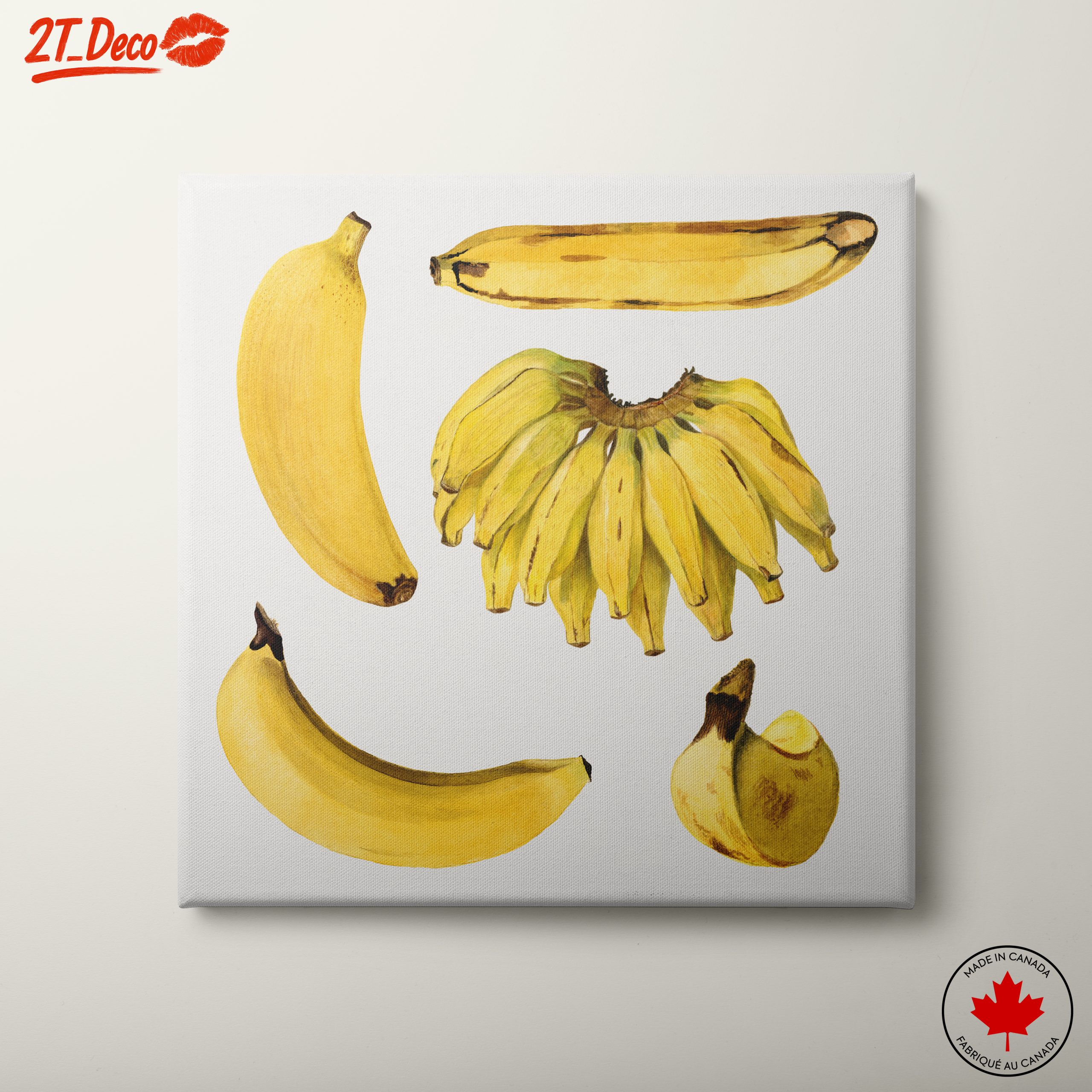 Colorful Abstract Banana Artwork