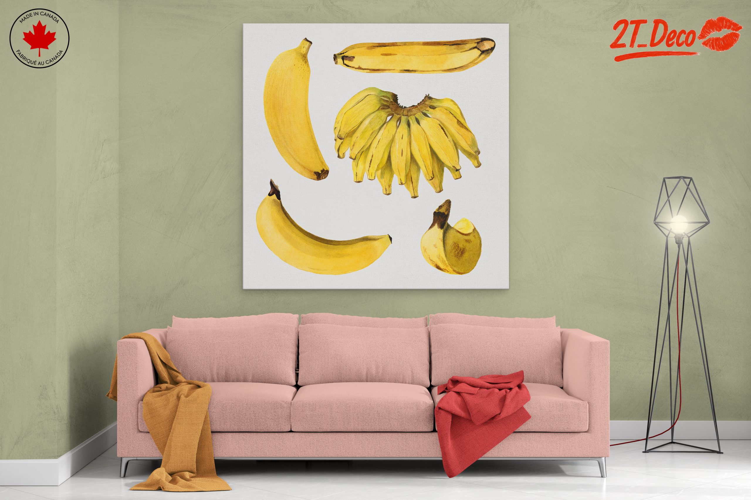 Colorful Abstract Banana Artwork - Image 2