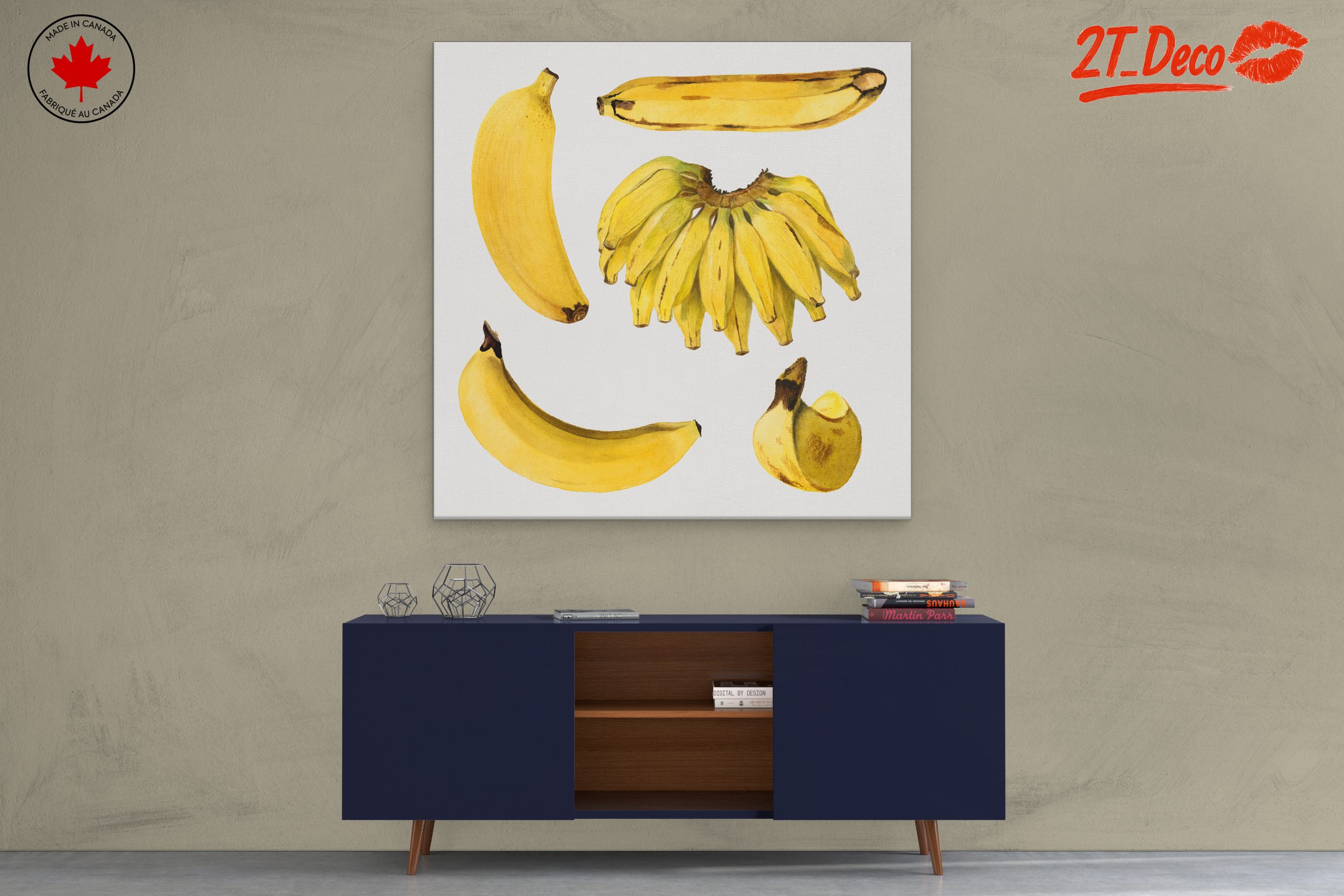 Colorful Abstract Banana Artwork - Image 3