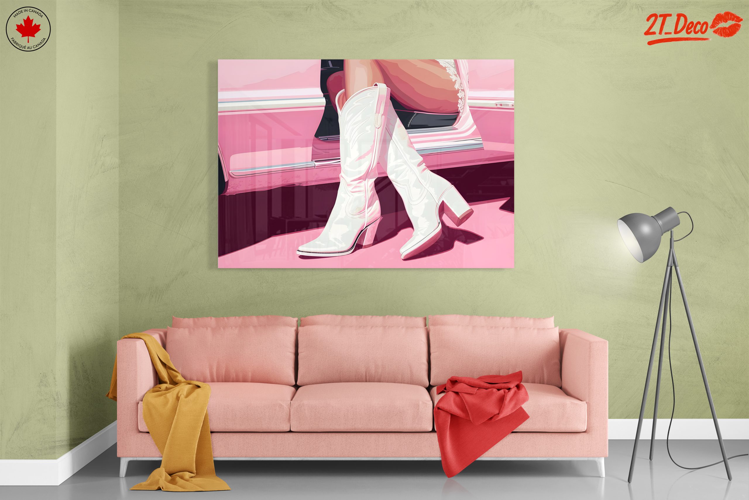 Stylish Pink Boots by Classic Car - Image 7