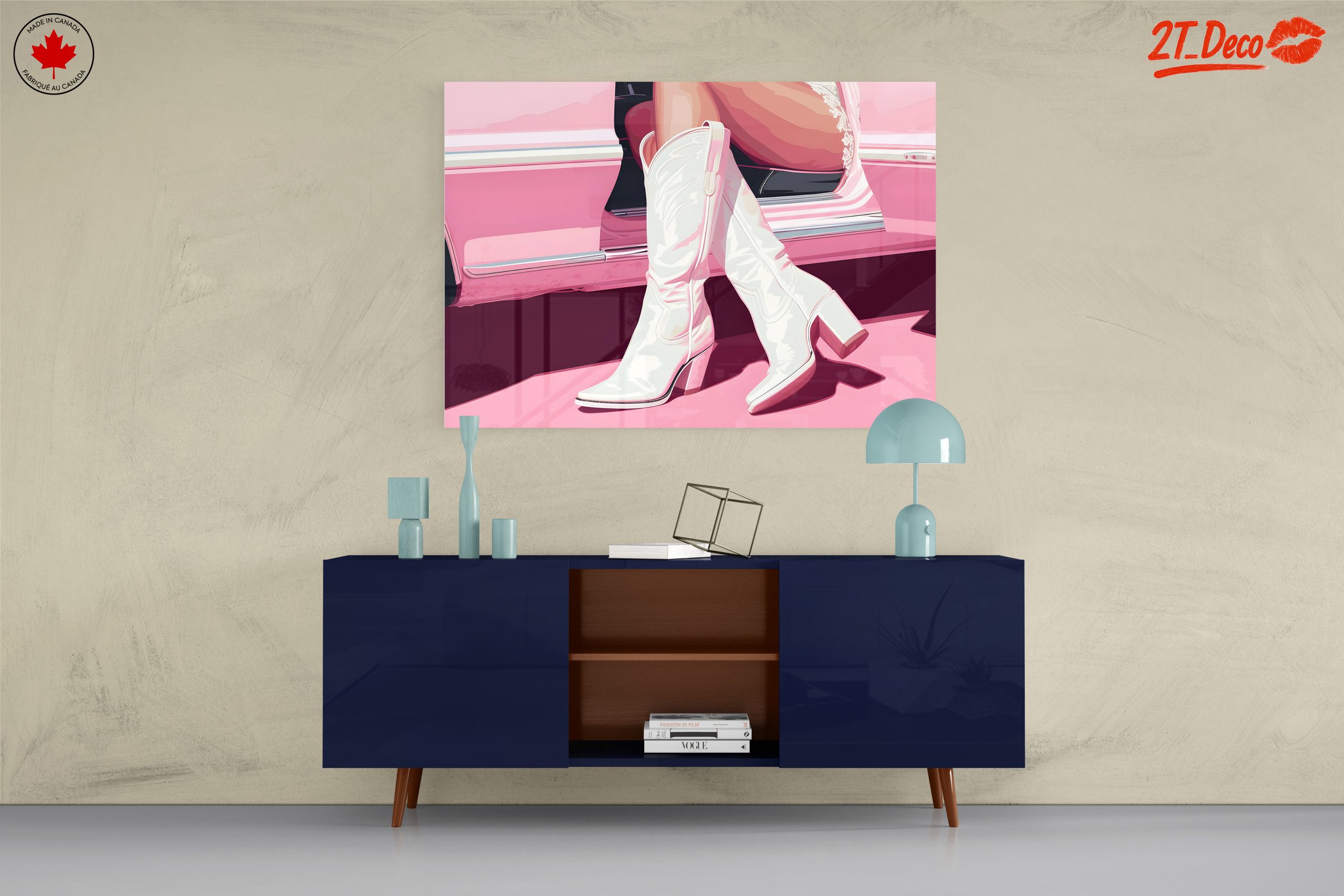 Stylish Pink Boots by Classic Car - Image 8