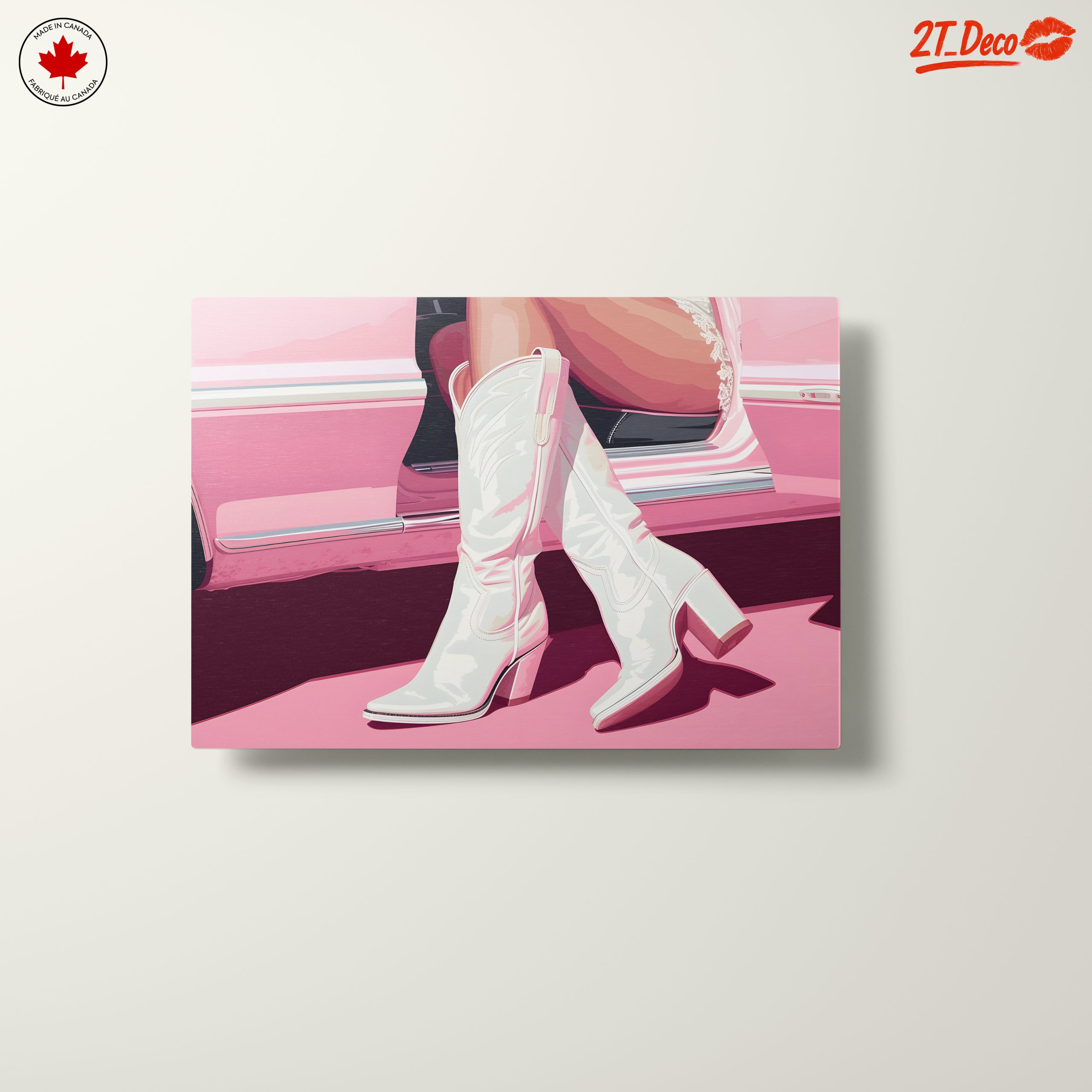 Stylish Pink Boots by Classic Car - Image 10