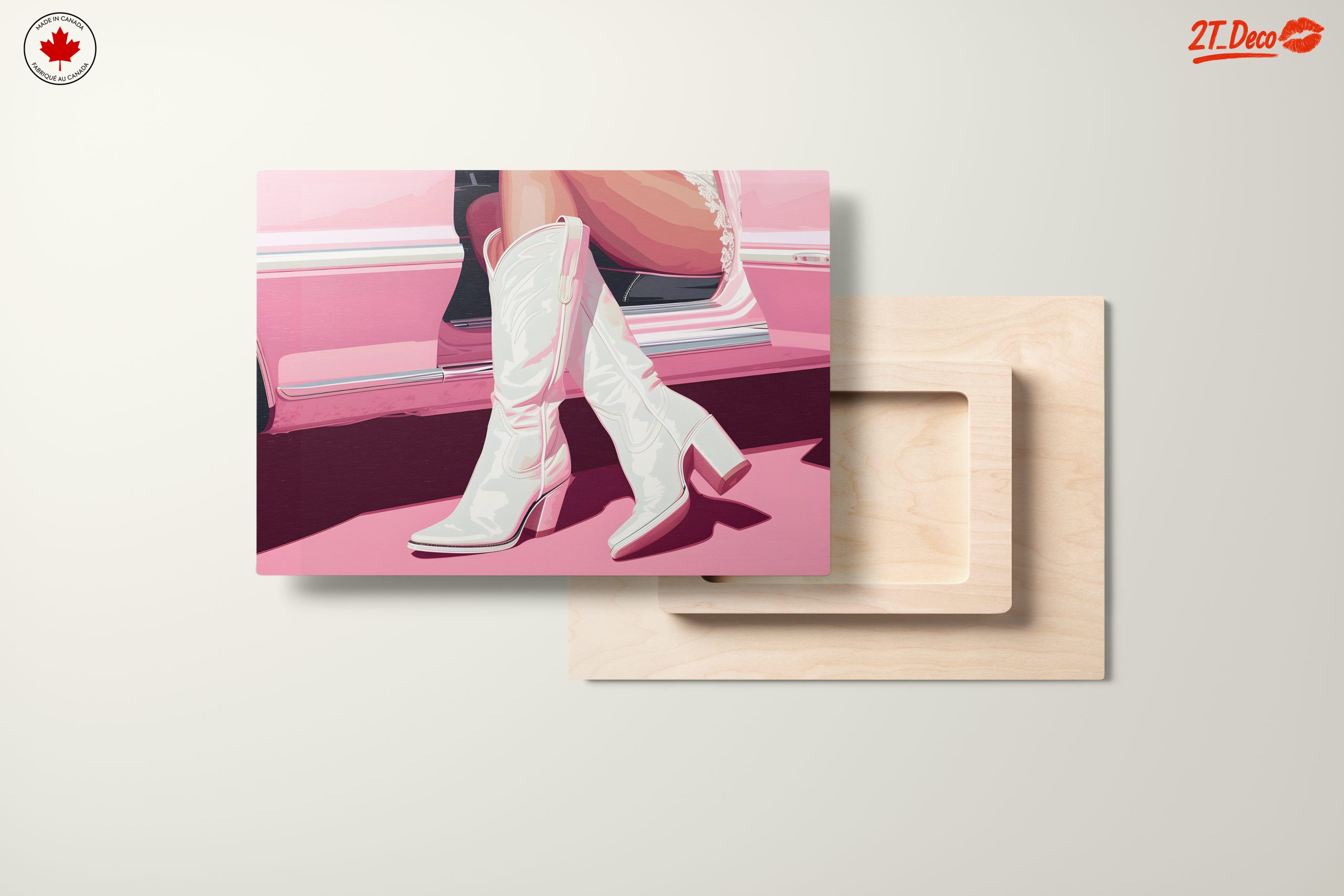 Stylish Pink Boots by Classic Car - Image 11