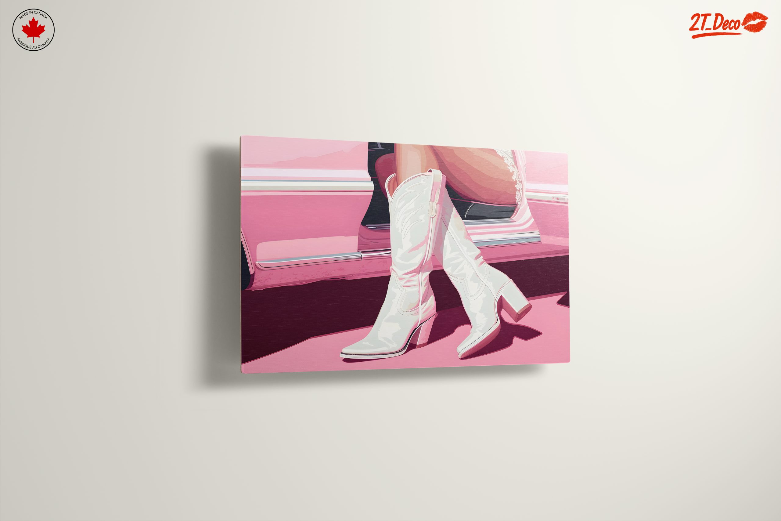Stylish Pink Boots by Classic Car - Image 13