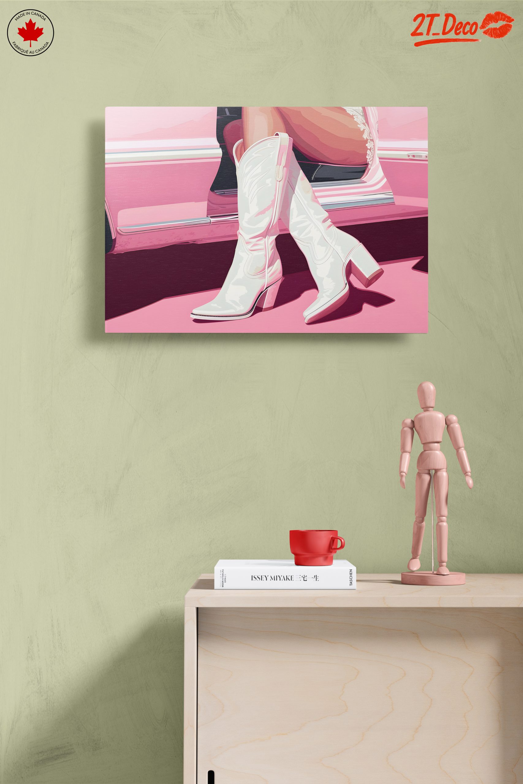 Stylish Pink Boots by Classic Car - Image 14