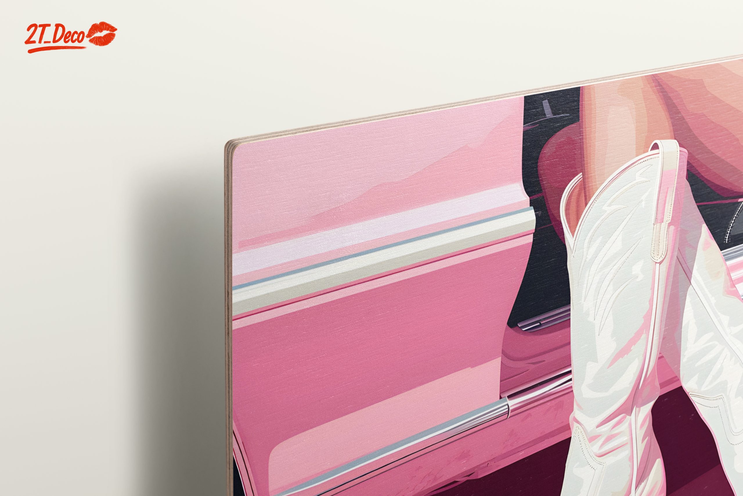 Stylish Pink Boots by Classic Car - Image 15