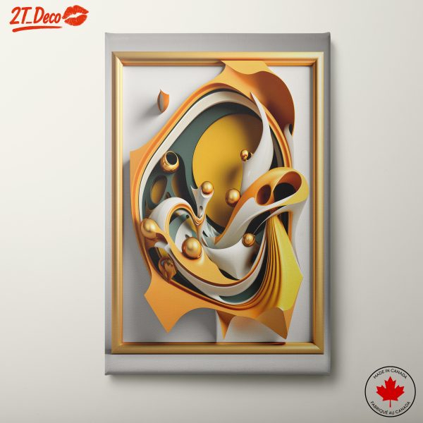 Dynamic Modern Abstract Figure Artwork