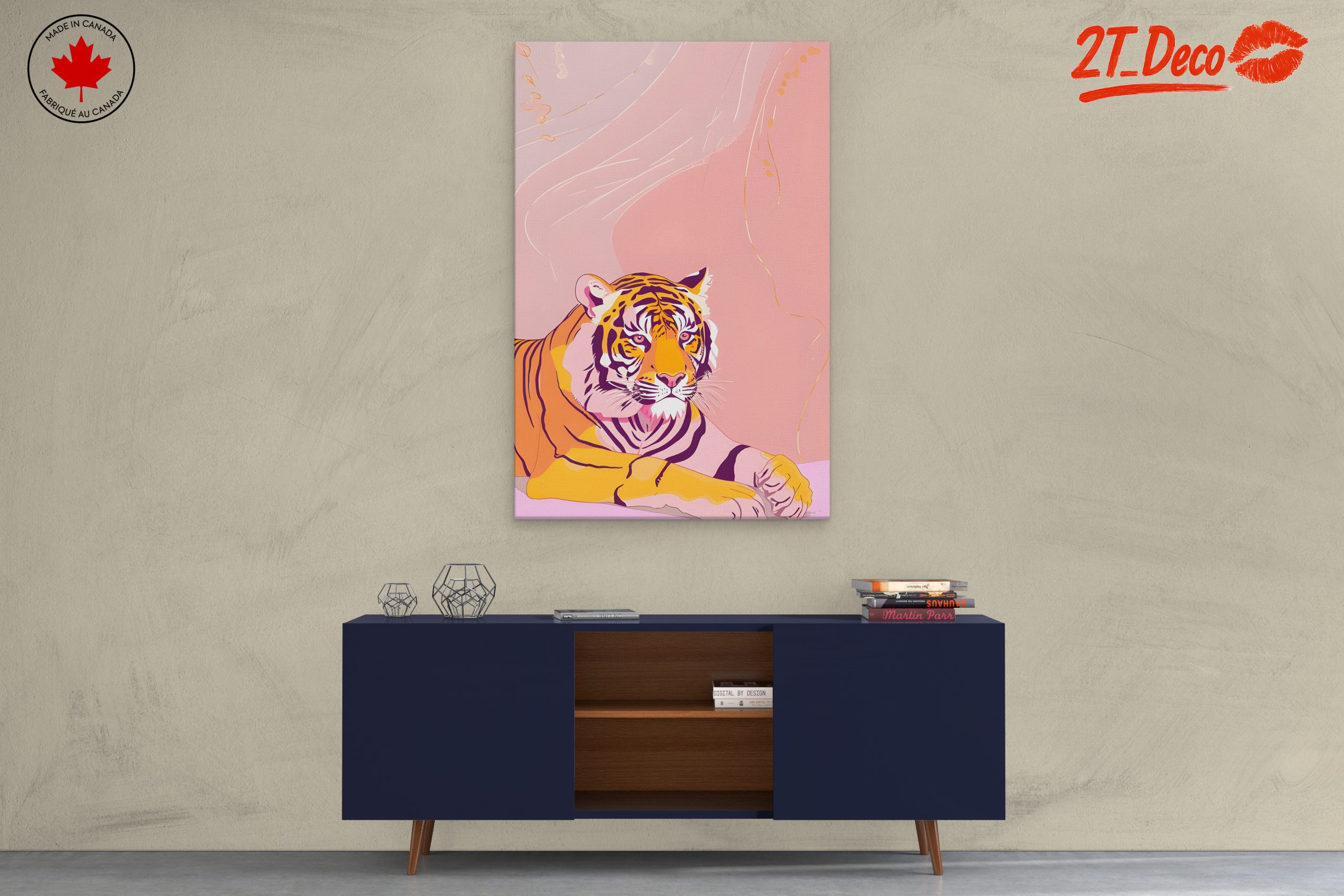 Stylized Tiger Art for Contemporary Spaces - Image 3