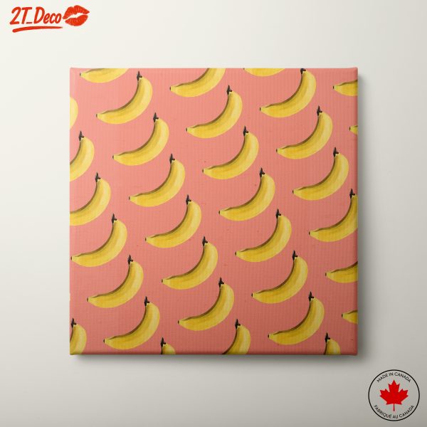 Playful Banana Pattern Art