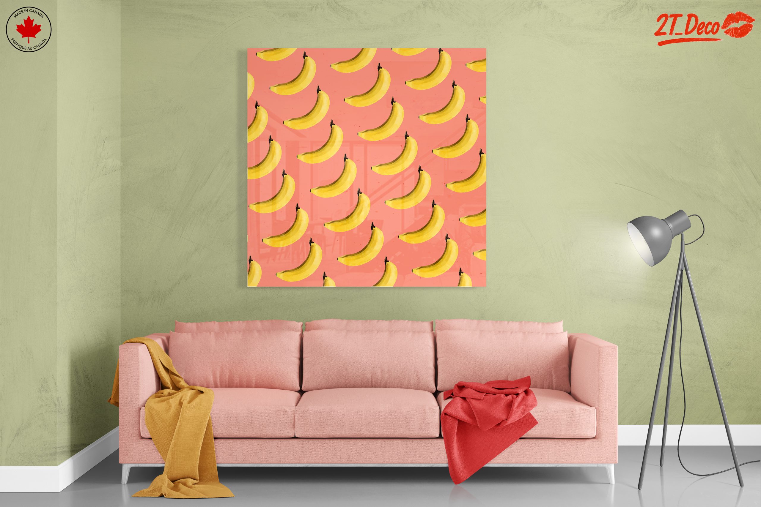 Playful Banana Pattern Art - Image 7