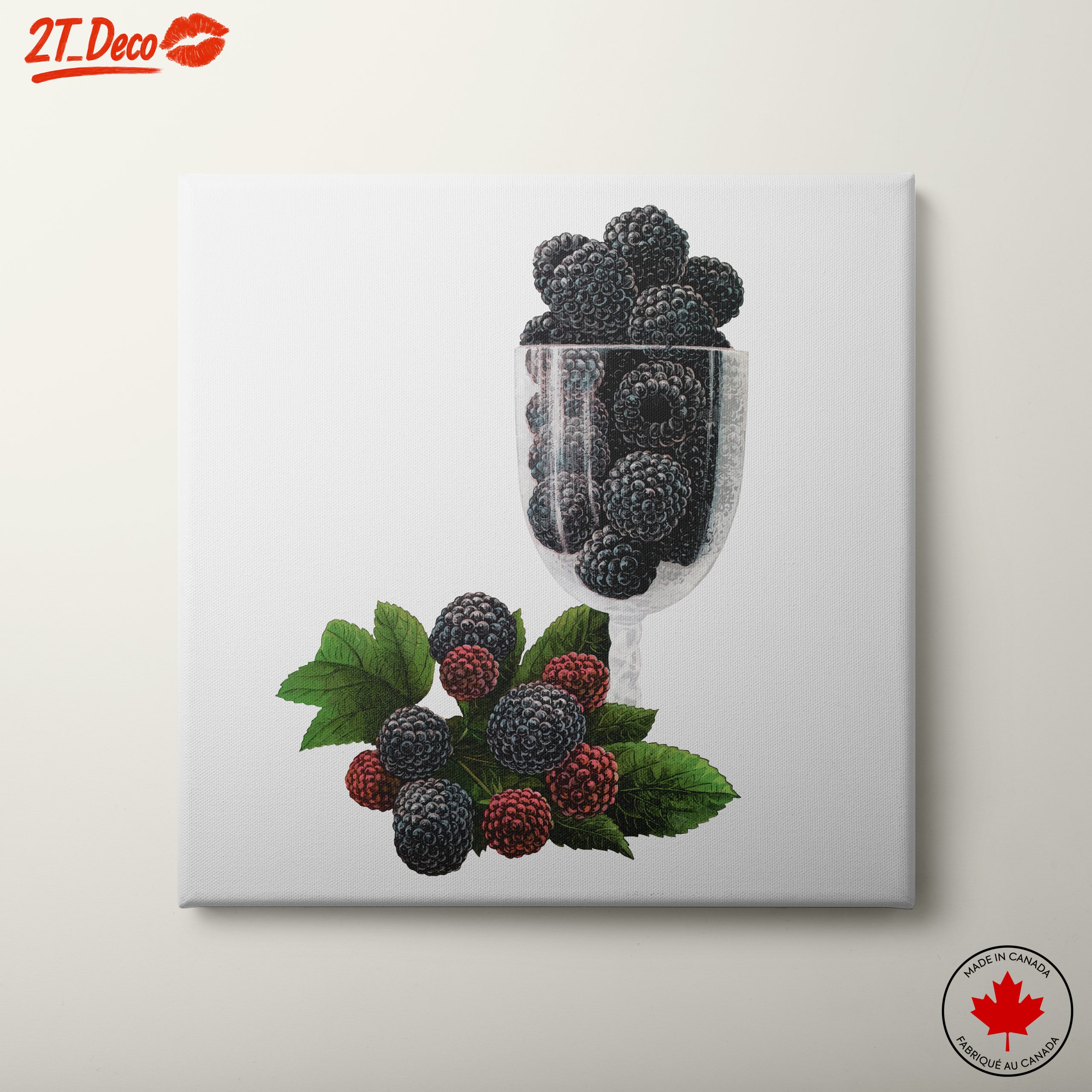 Blackberry Composition in Glass