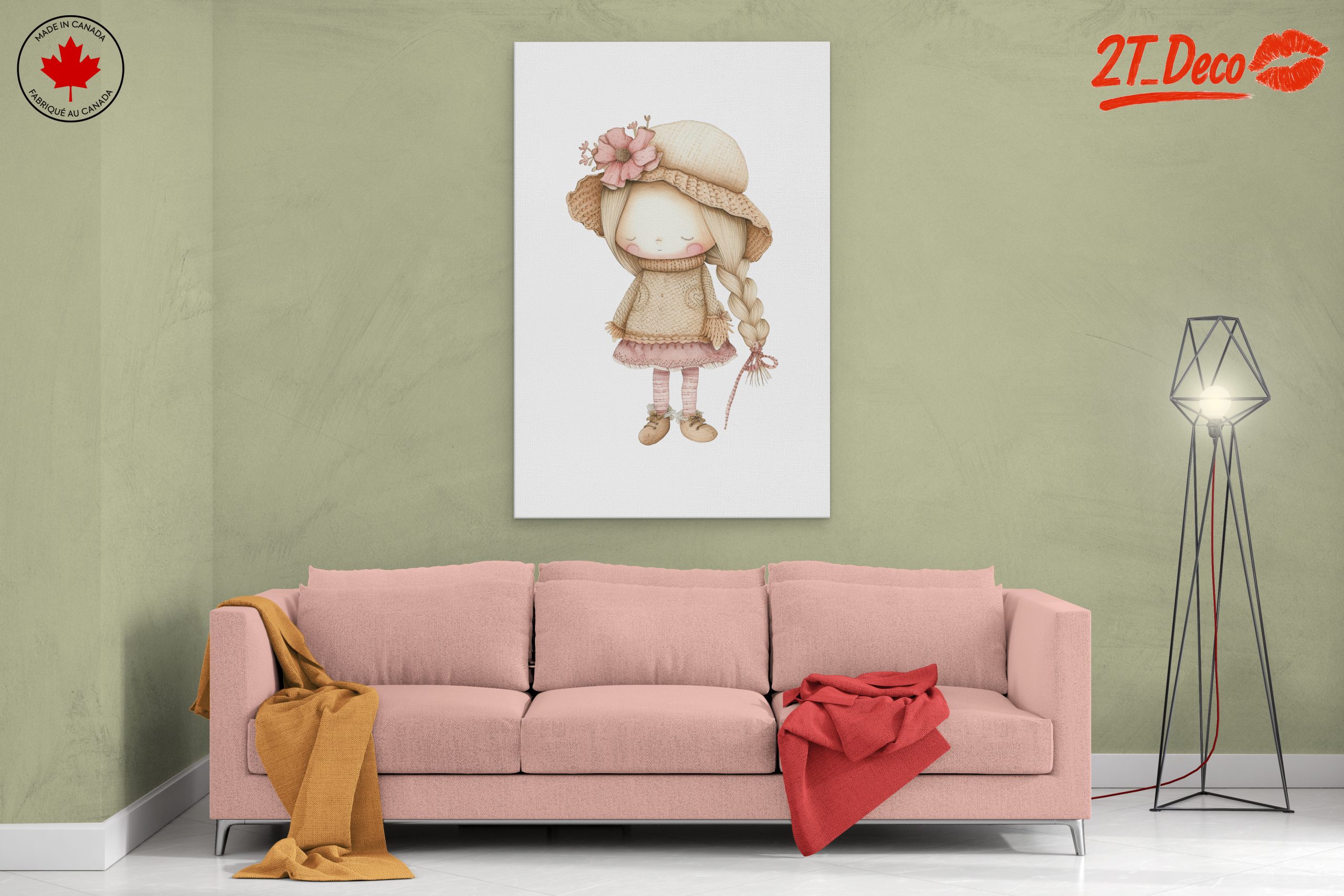 Adorable Whimsical Character with Hat - Image 2