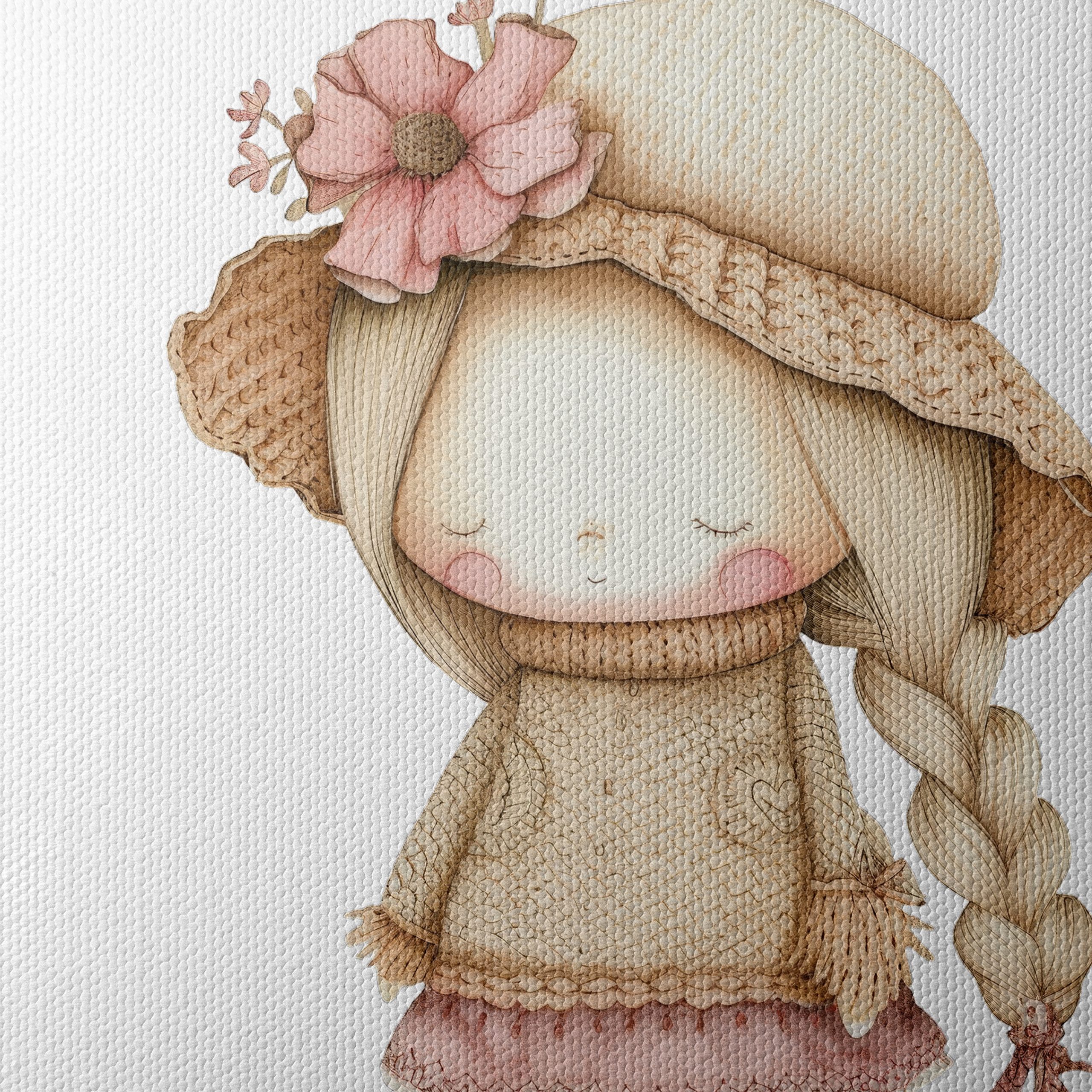 Adorable Whimsical Character with Hat - Image 4