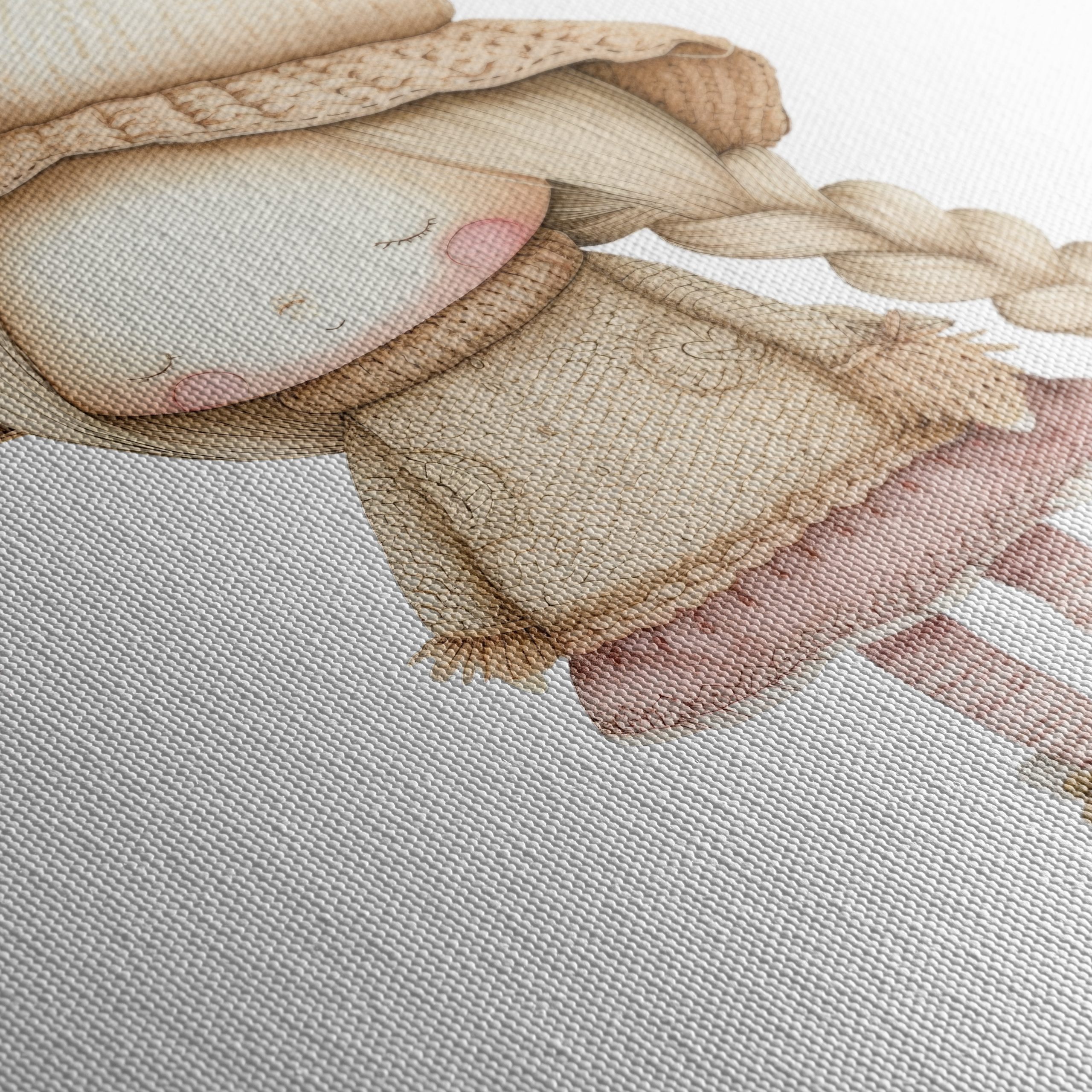 Adorable Whimsical Character with Hat - Image 5