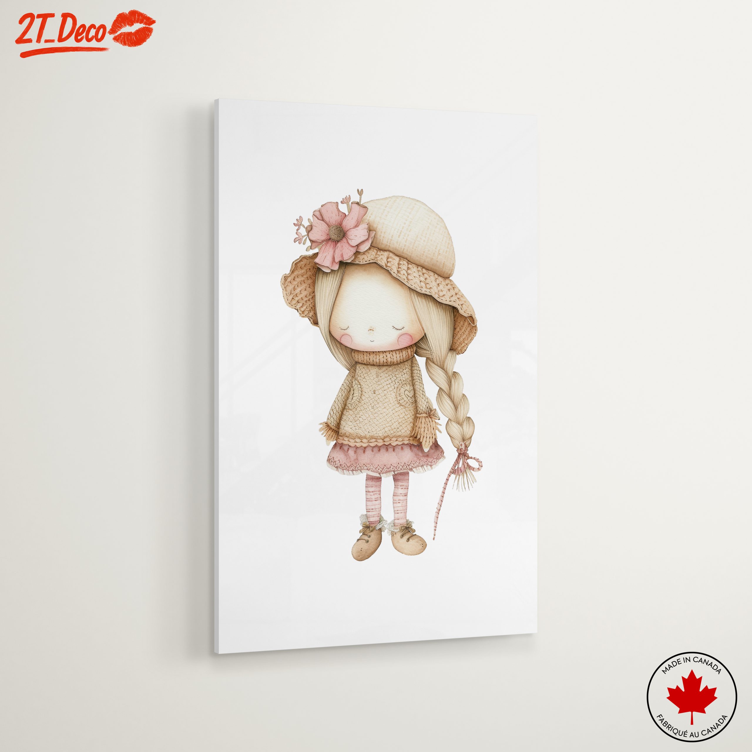 Adorable Whimsical Character with Hat - Image 6