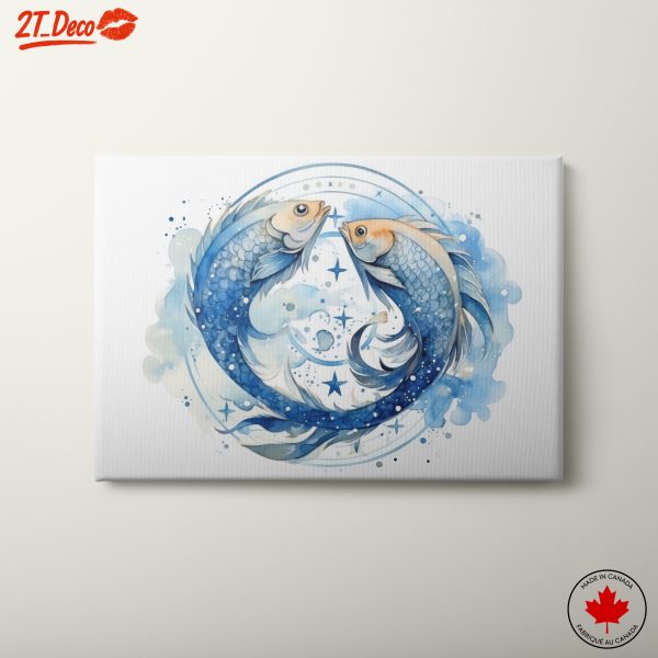 Astrological Fish Artwork for Home Decoration