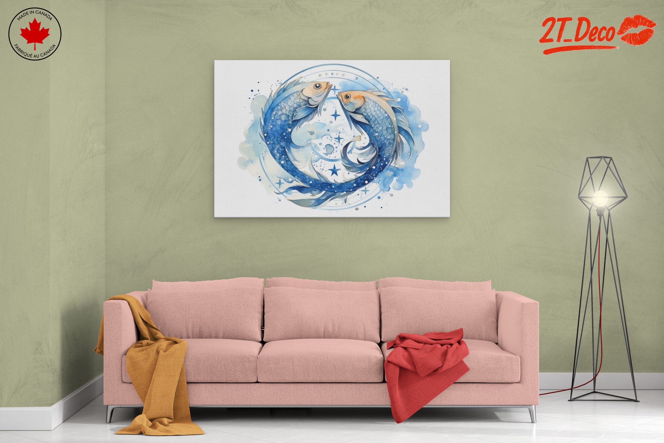 Astrological Fish Artwork for Home Decoration - Image 2