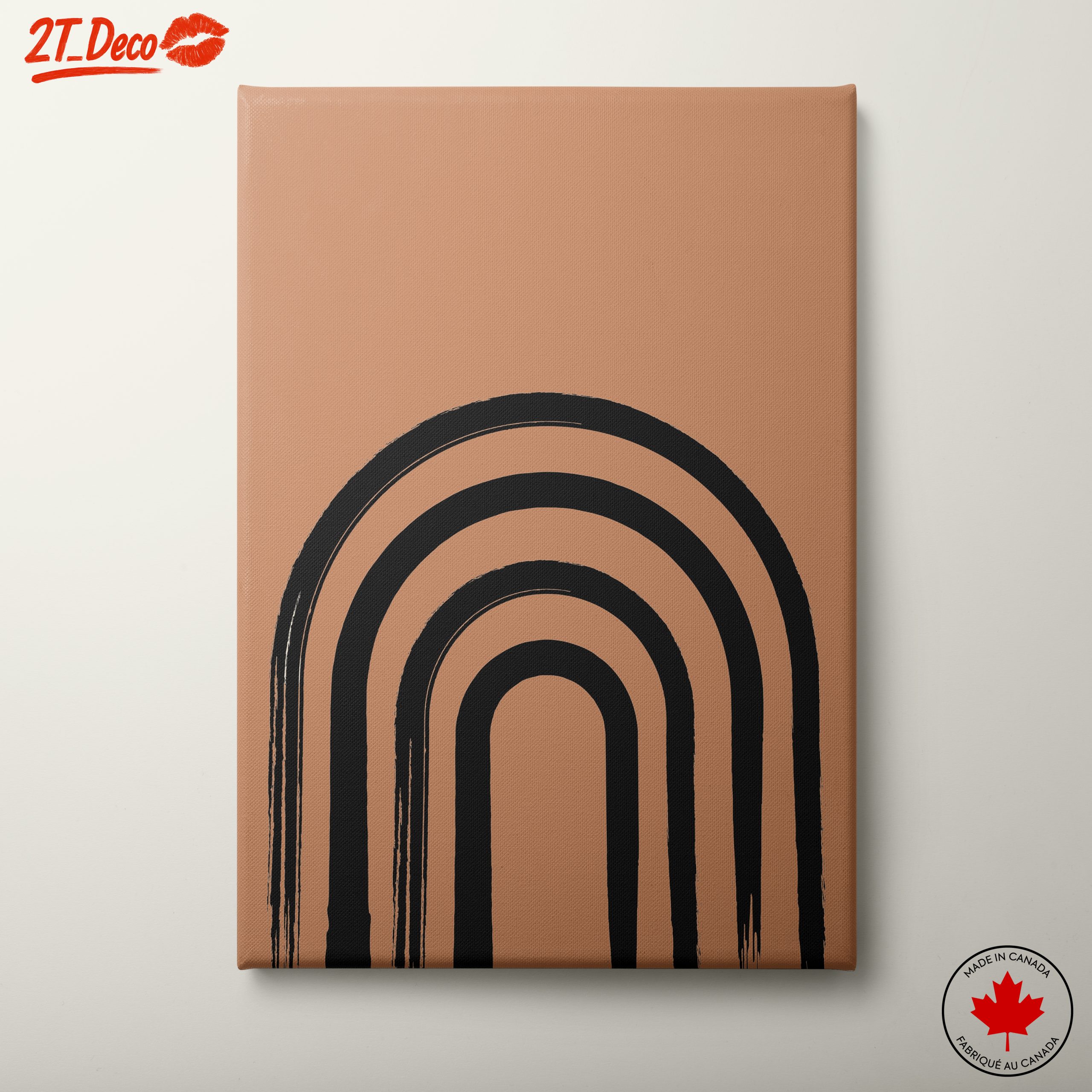Minimalist Abstract Rainbow Art Design
